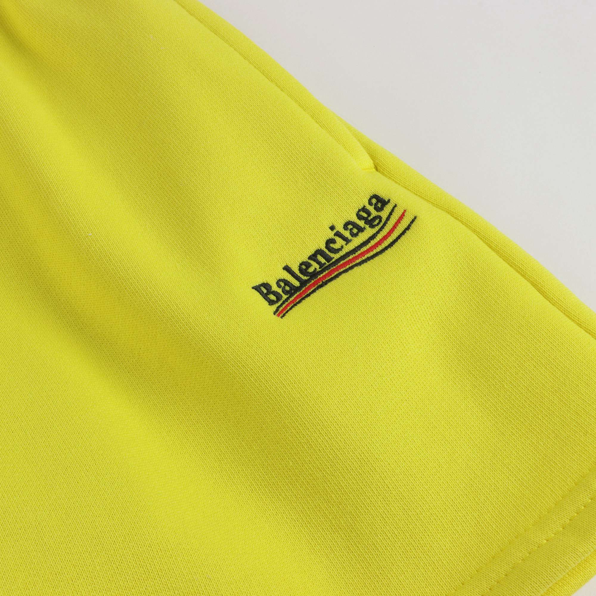 Girls Yellow Logo Cotton Shorts