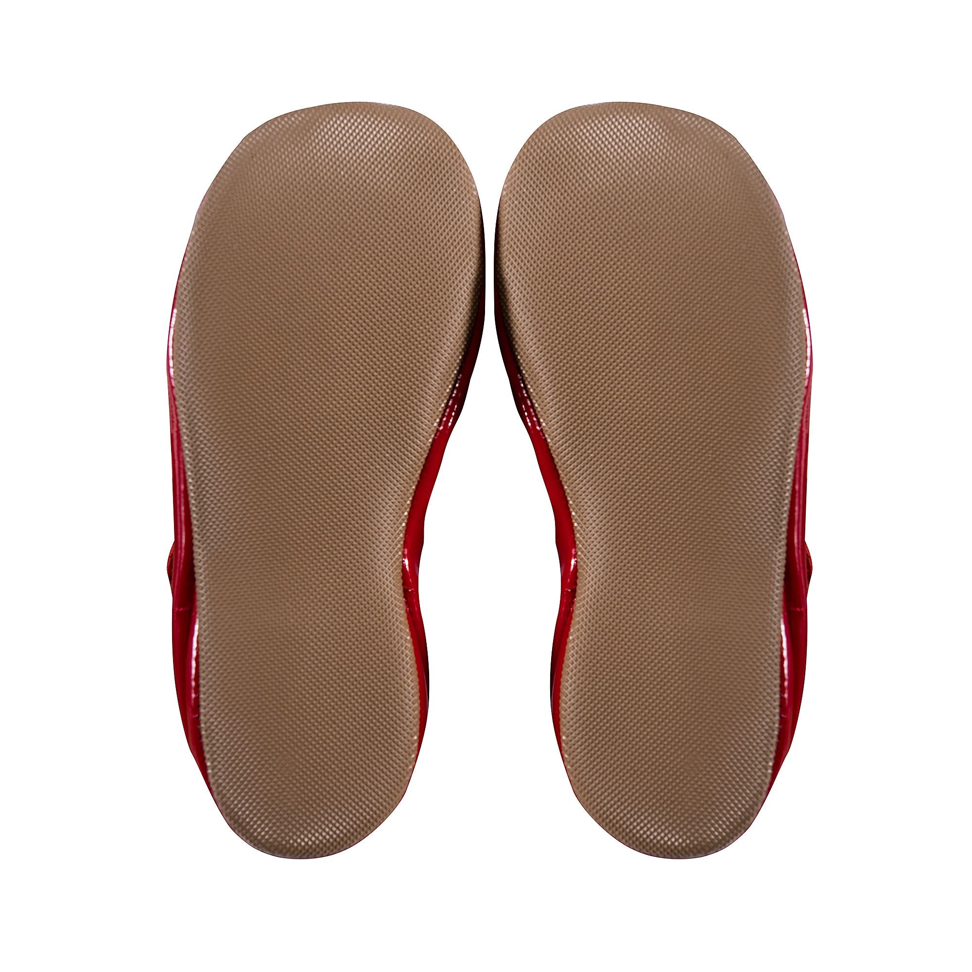 Girls Rose Glossy Leather Flats