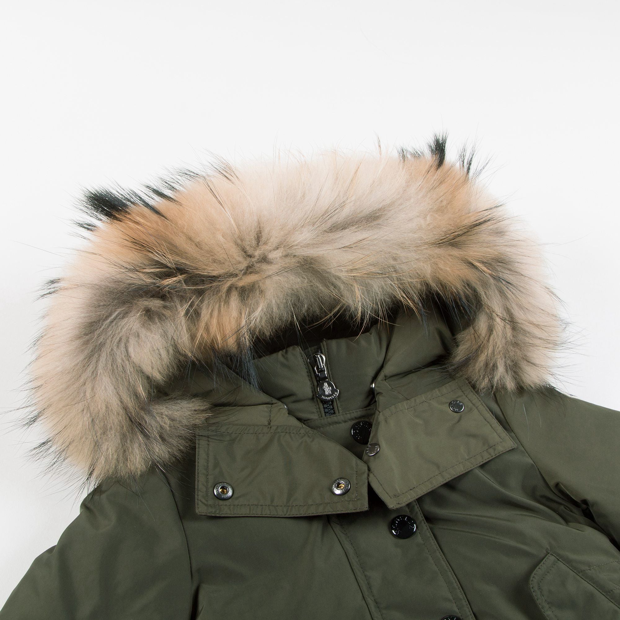 Girls Army Green  "Yolande" Coat