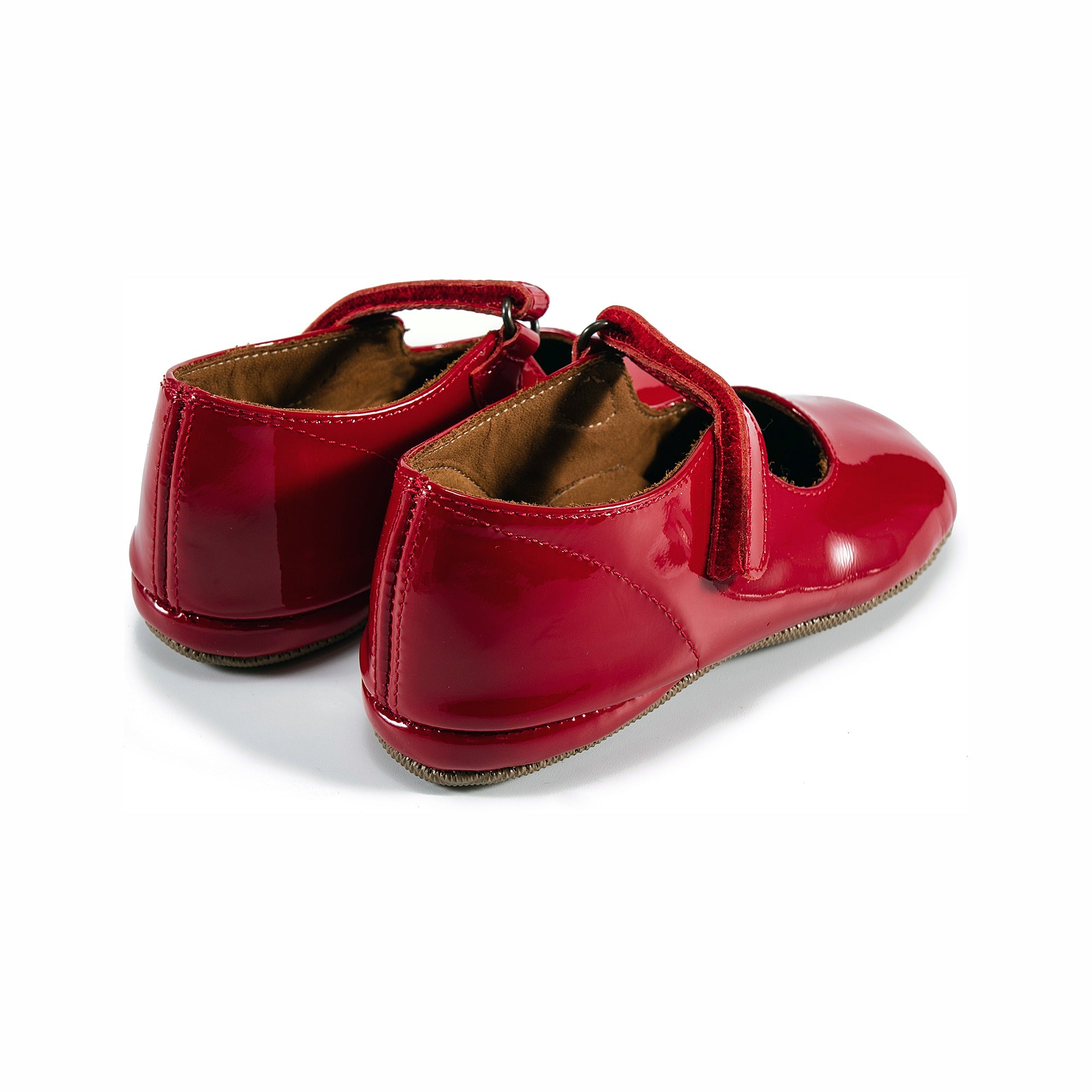 Girls Rose Glossy Leather Flats