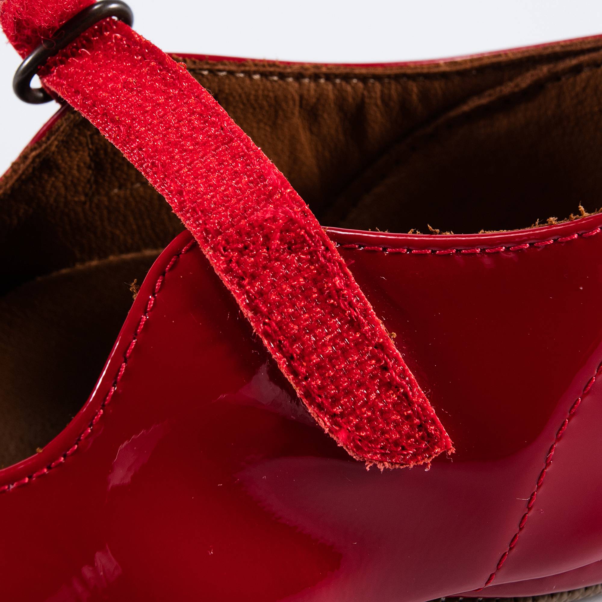 Girls Rose Glossy Leather Flats
