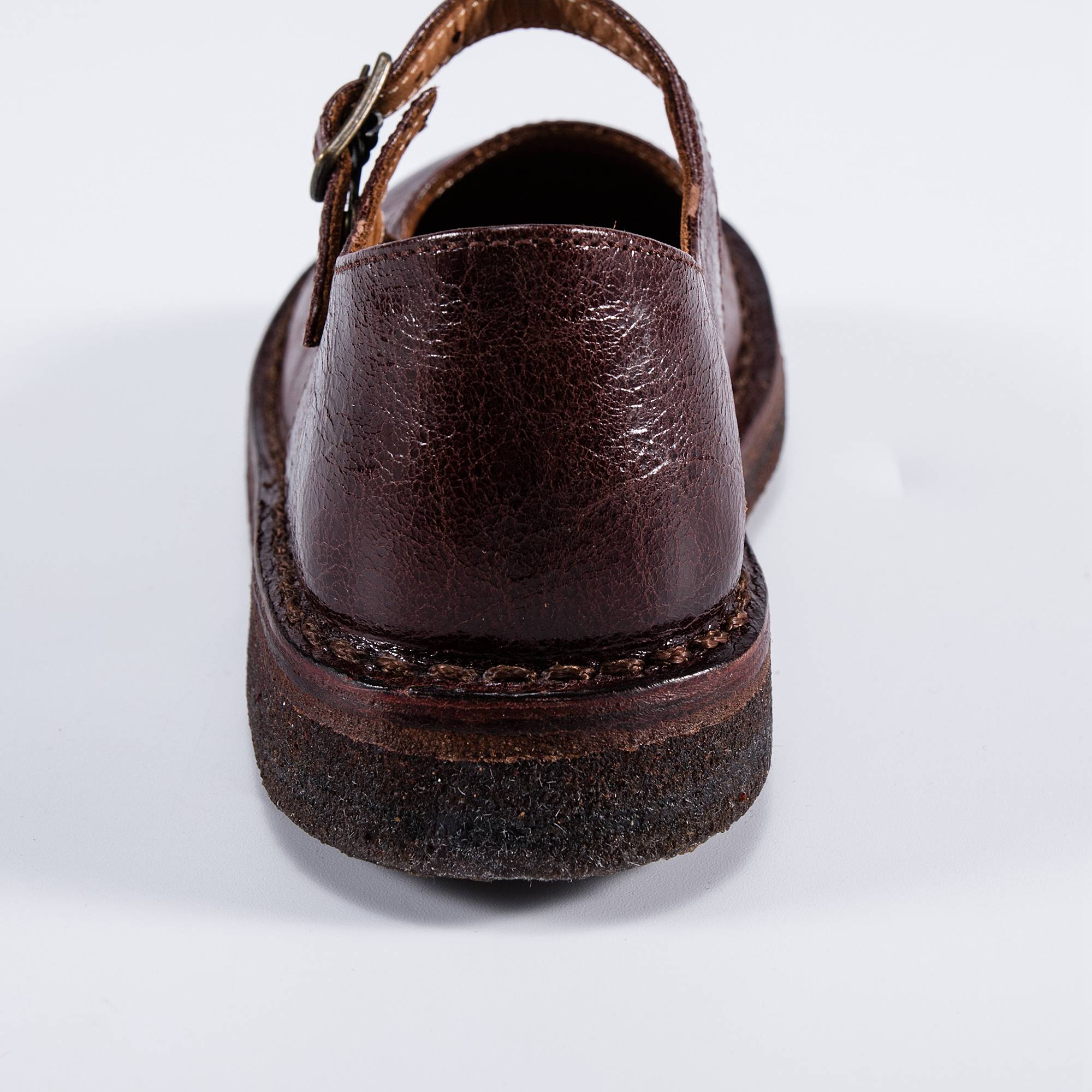 Girls Brown Leather Shoes