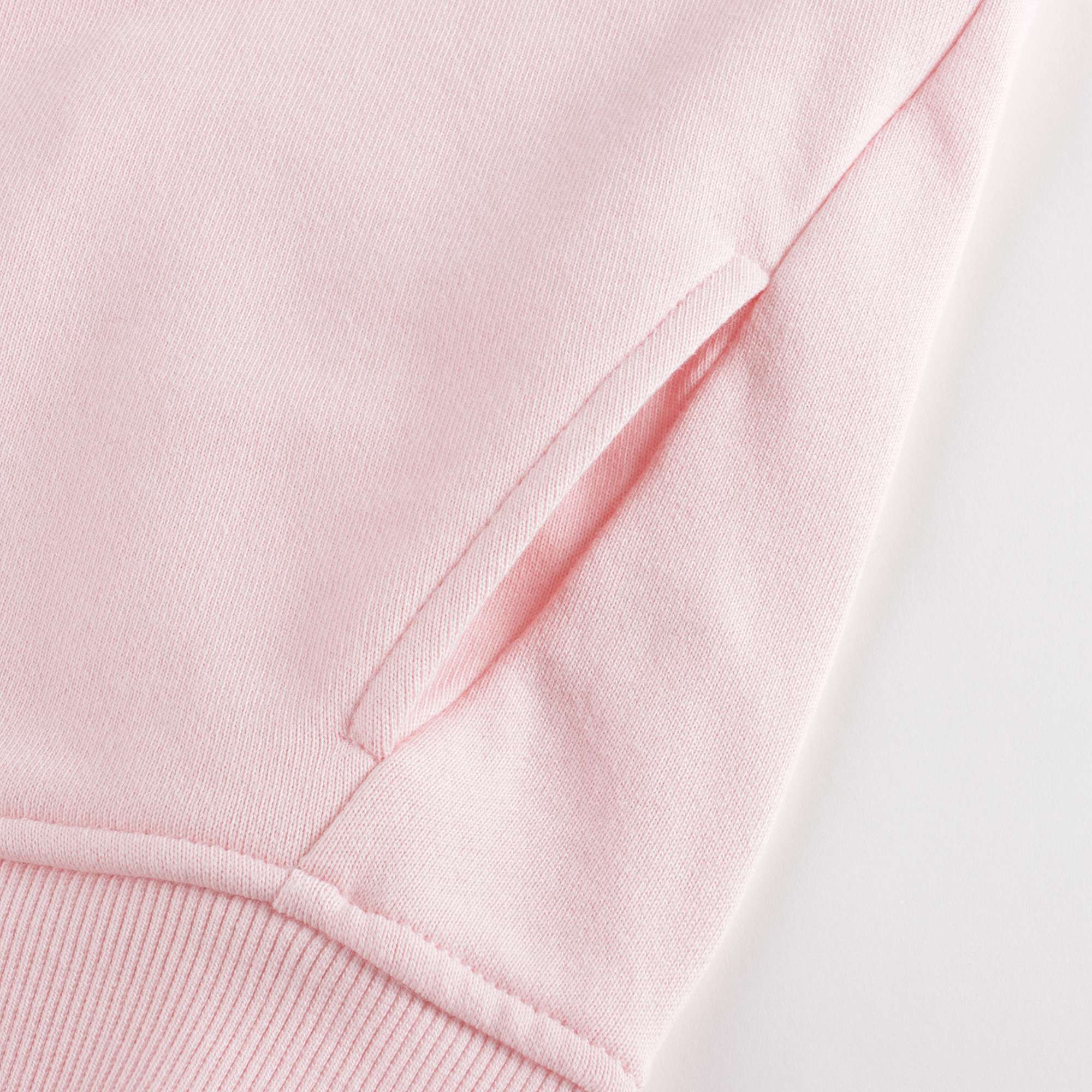 Girls Pink Logo Hooded Zip-Up Top