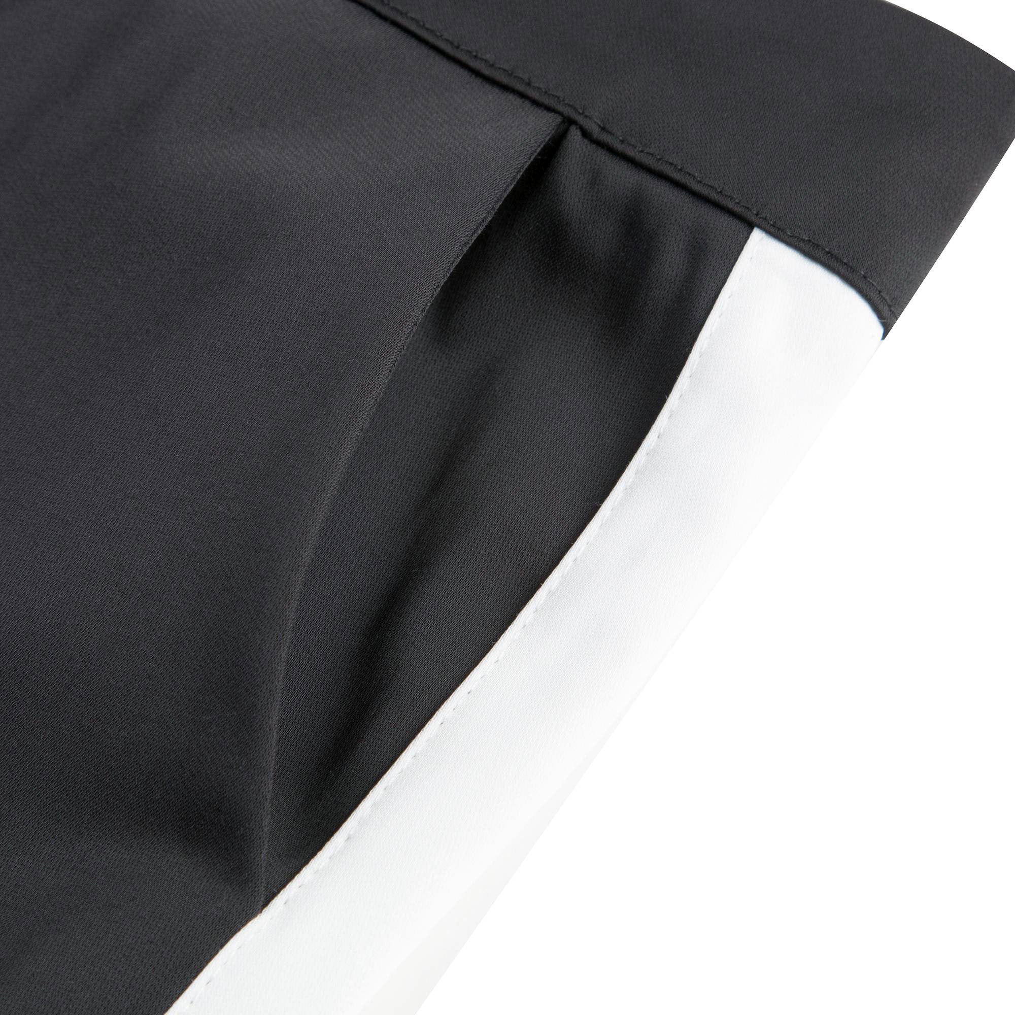 Girls Black Trousers With White Trim