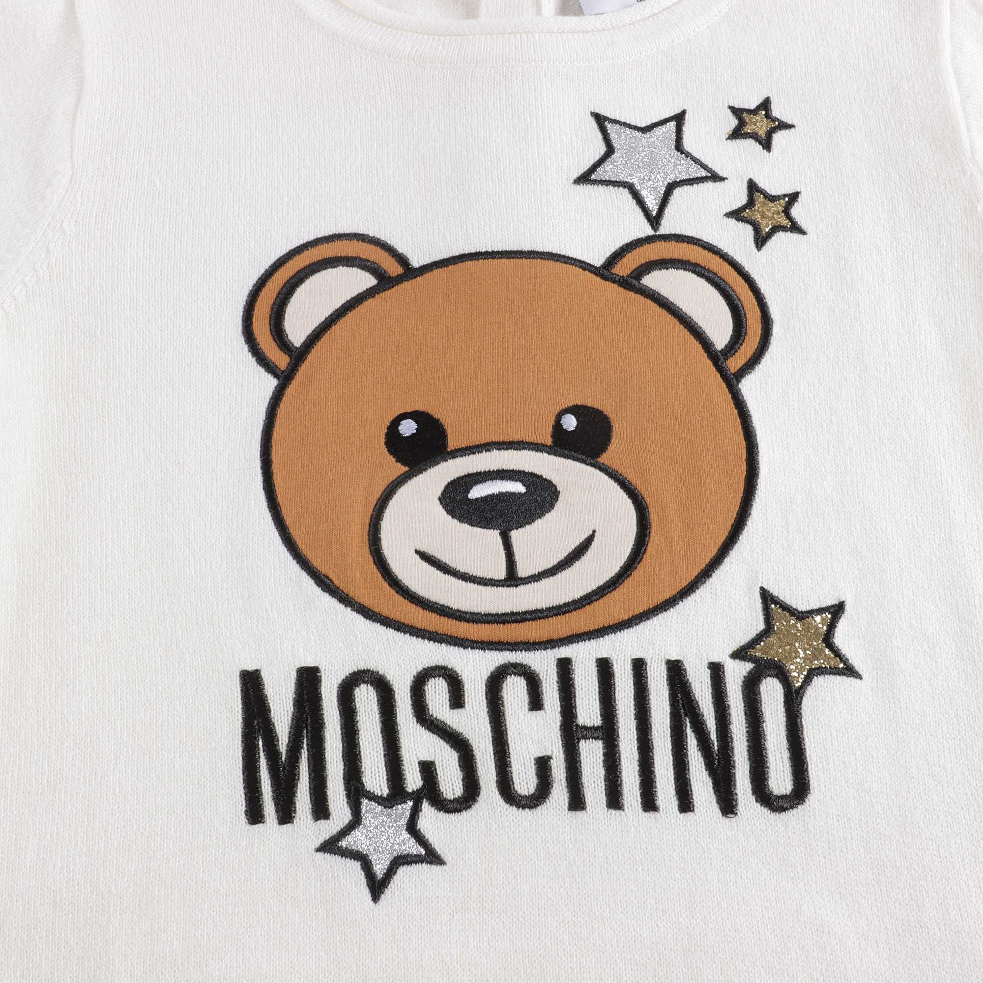 Baby Girls White Logo Dress
