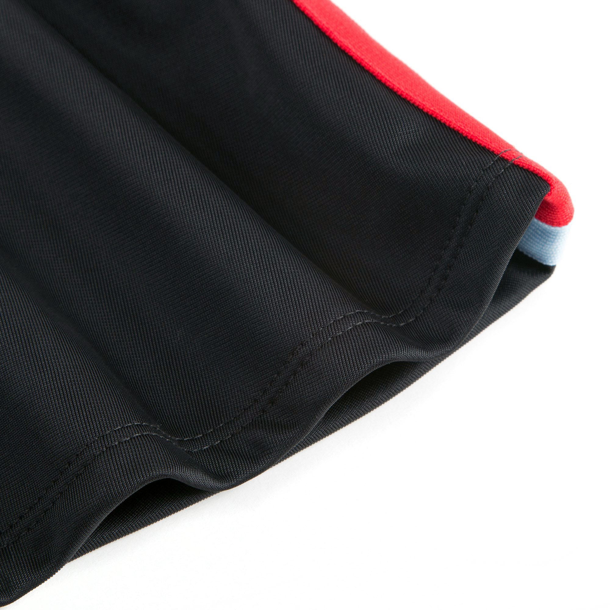 Girls Black Jersey Skirt With Red Trim