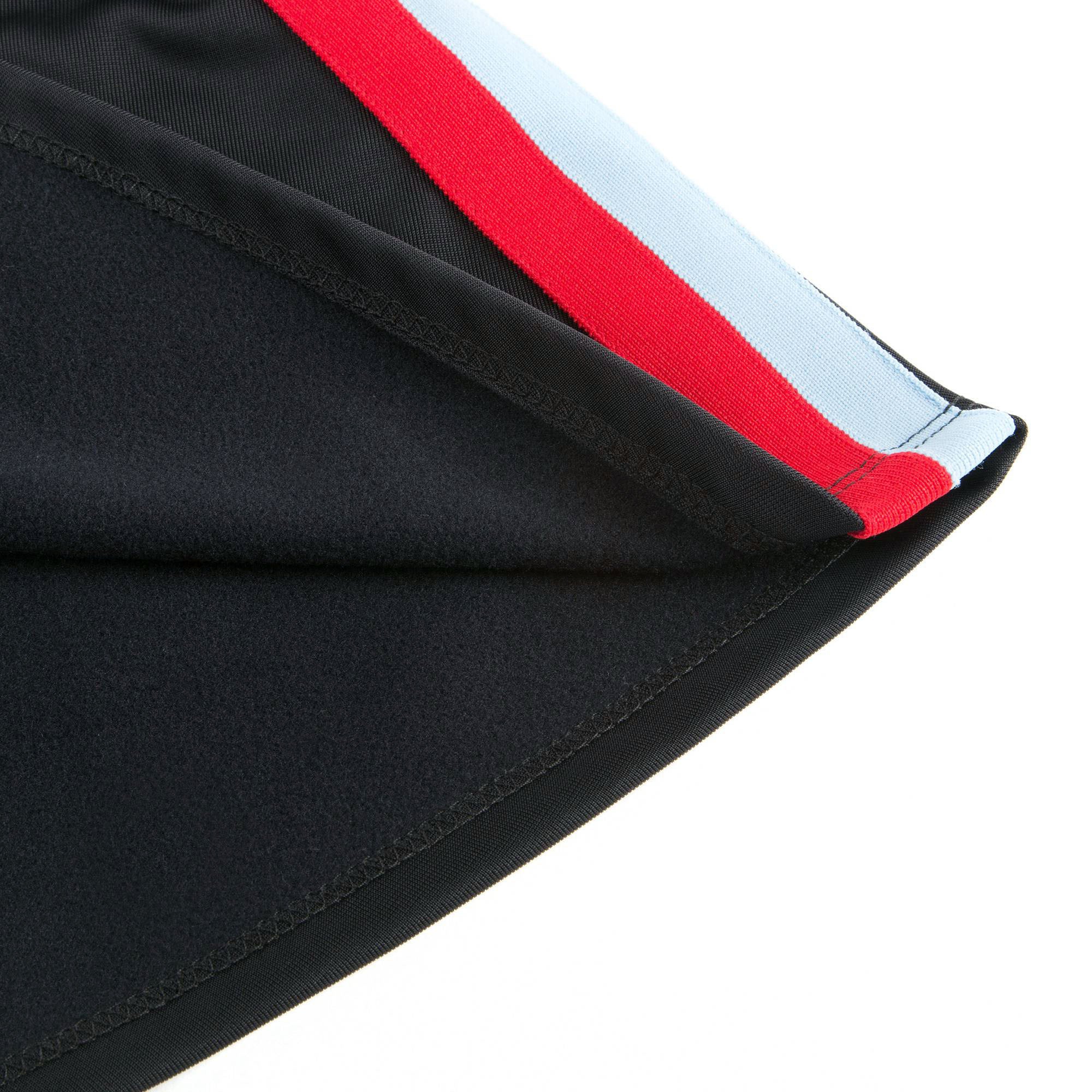 Girls Black Jersey Skirt With Red Trim