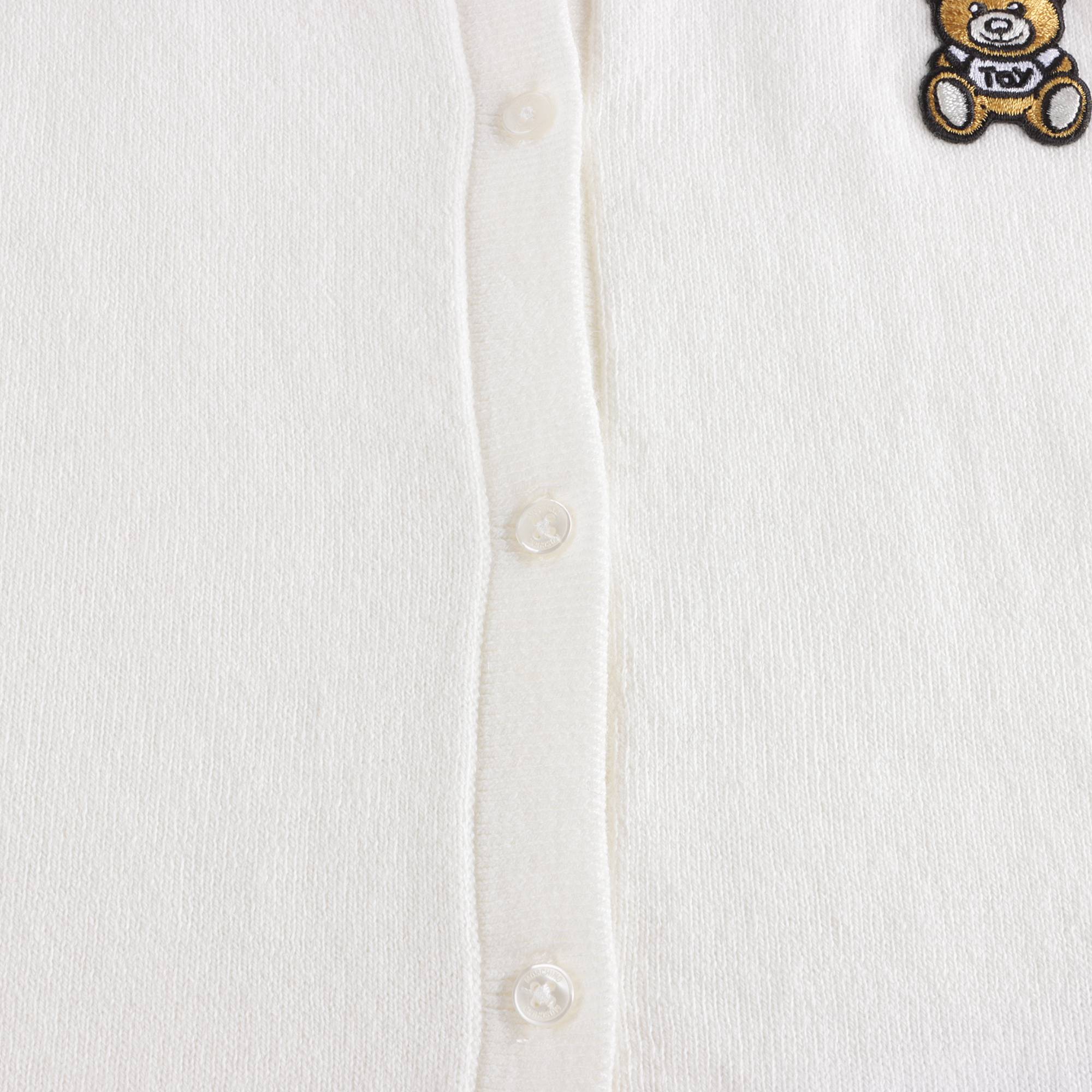 Baby Girls White Knit Cardigan