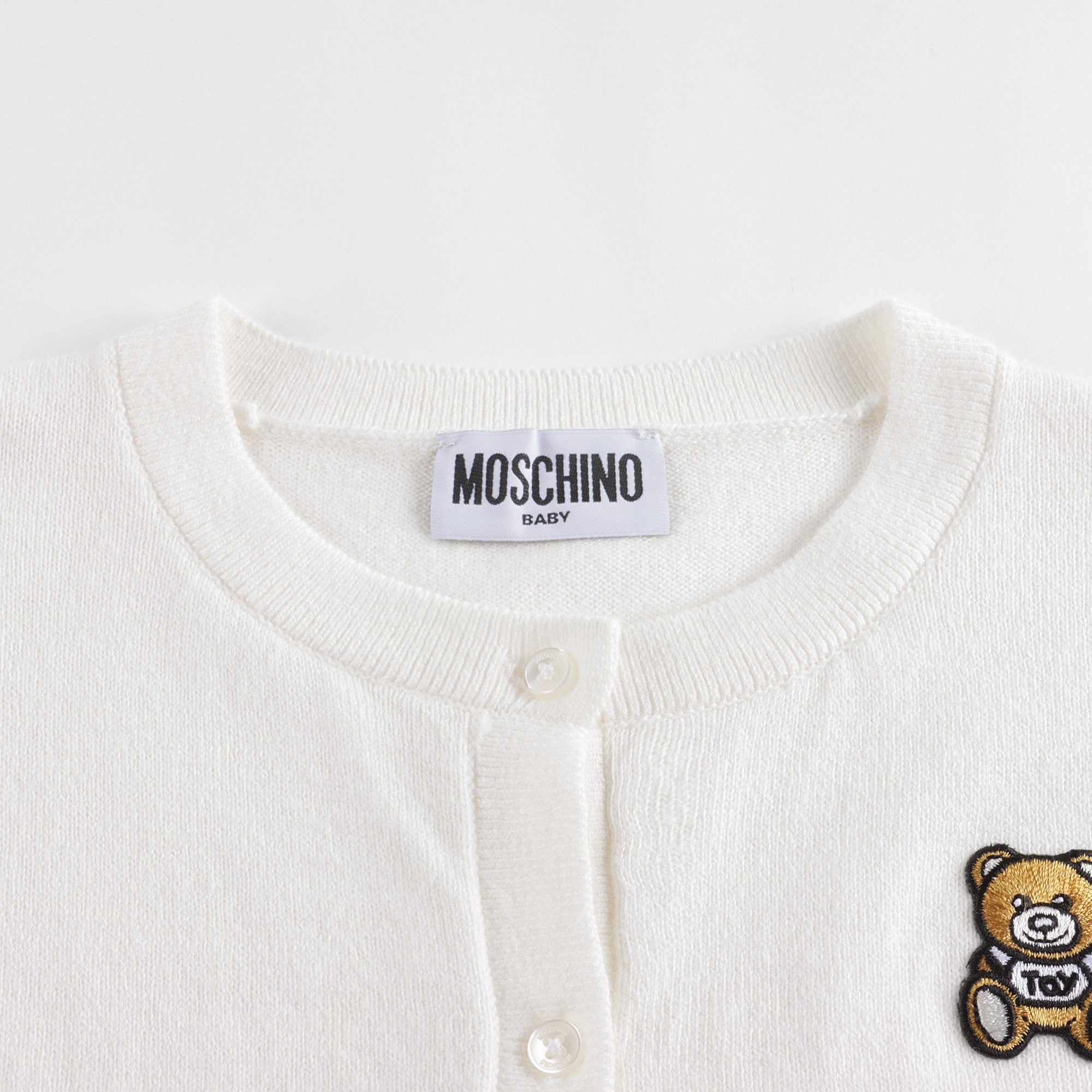 Baby Girls White Knit Cardigan