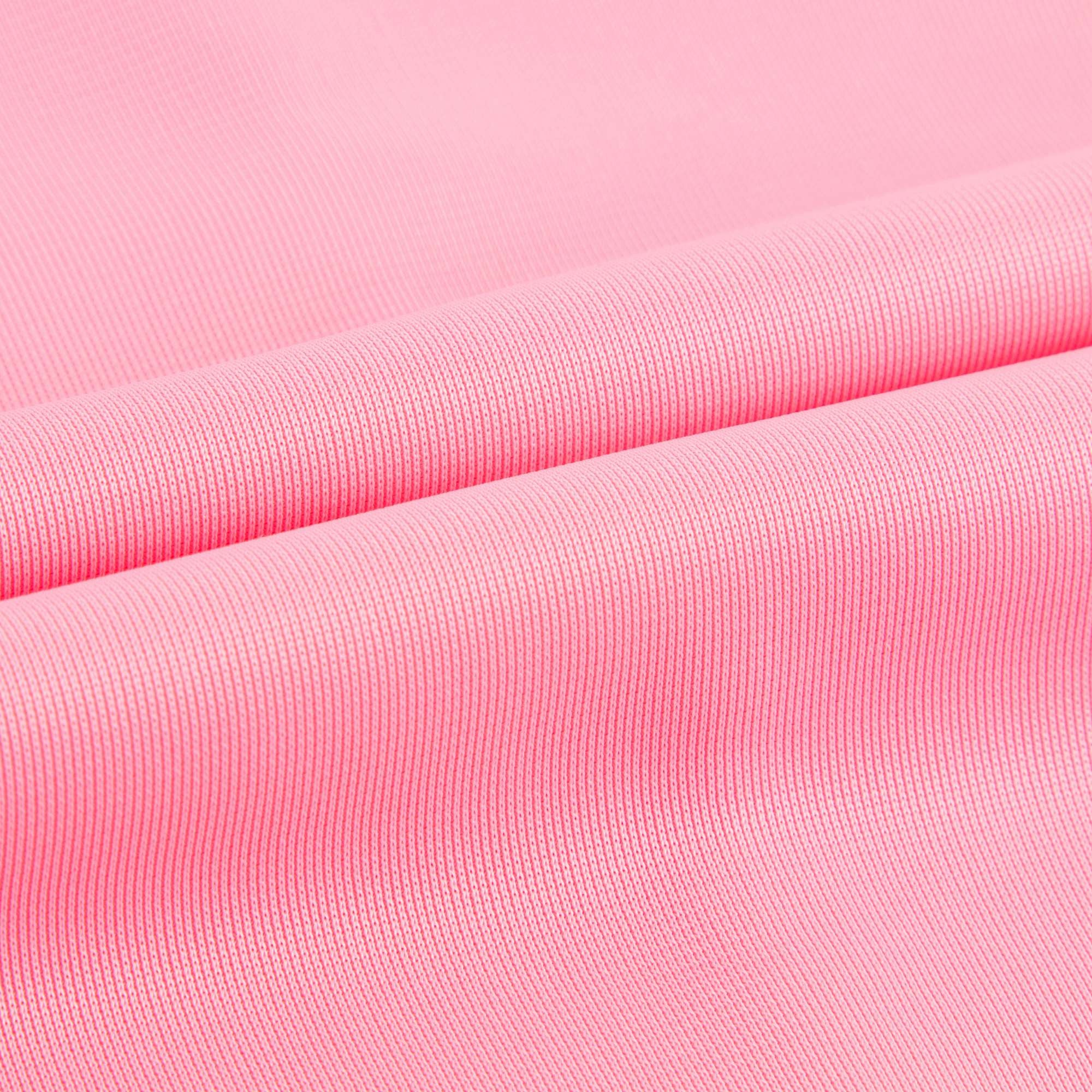 Girls Pink Jersey Shorts With Red Trim