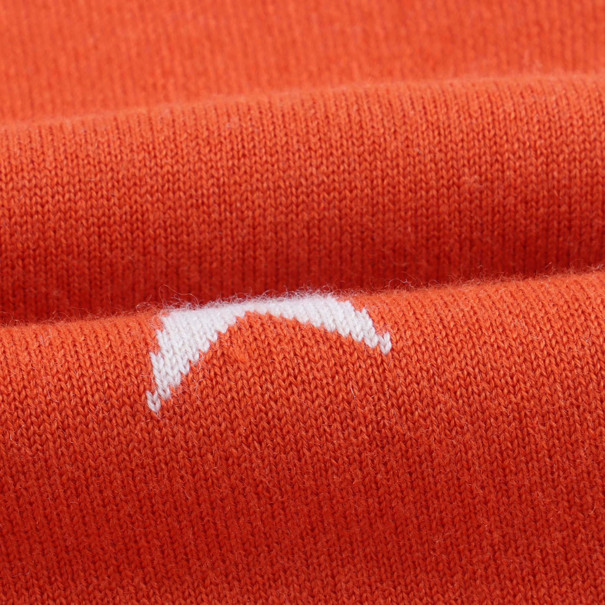 Girls Red Logo Wool Cardigan
