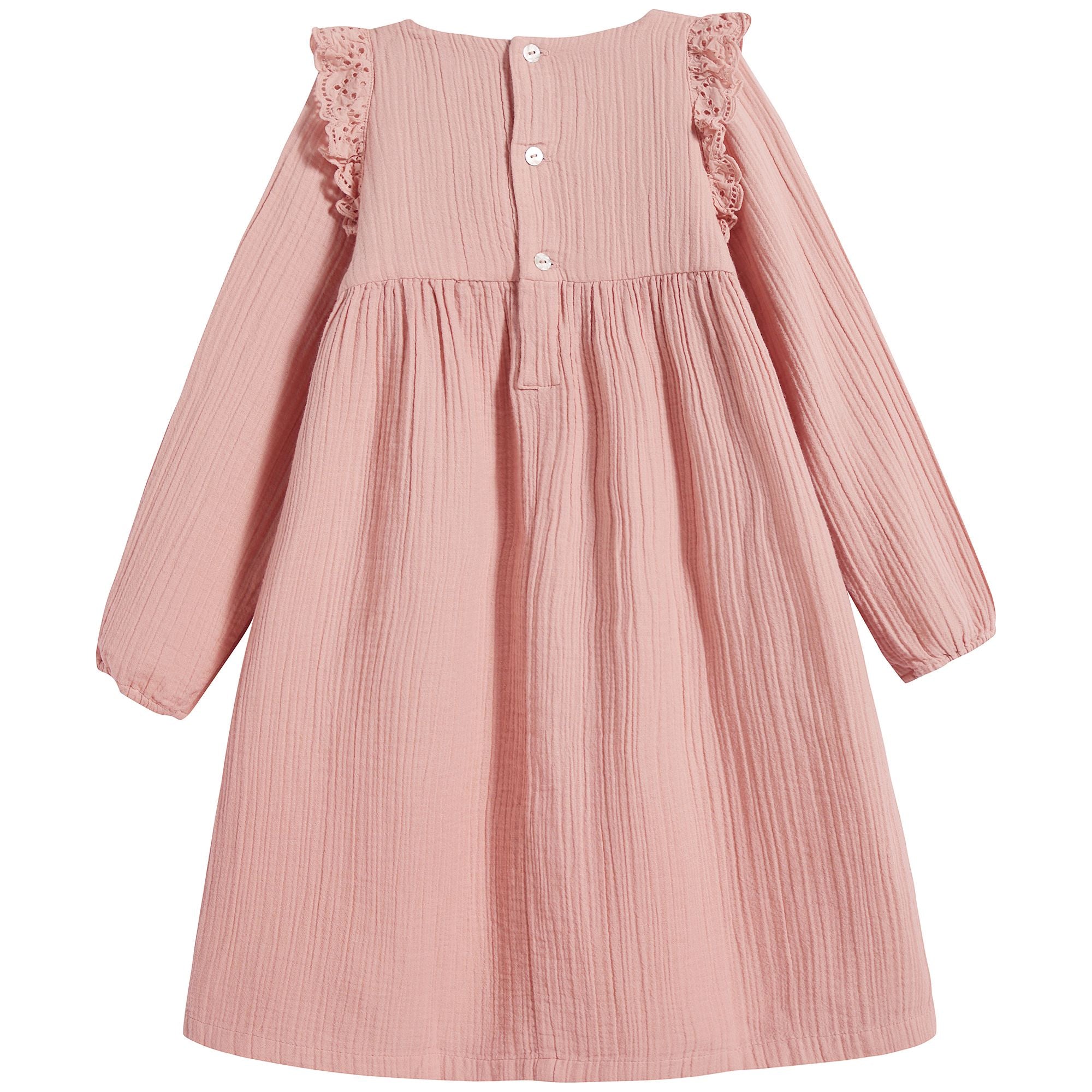 Girls Pink Cotton Dress