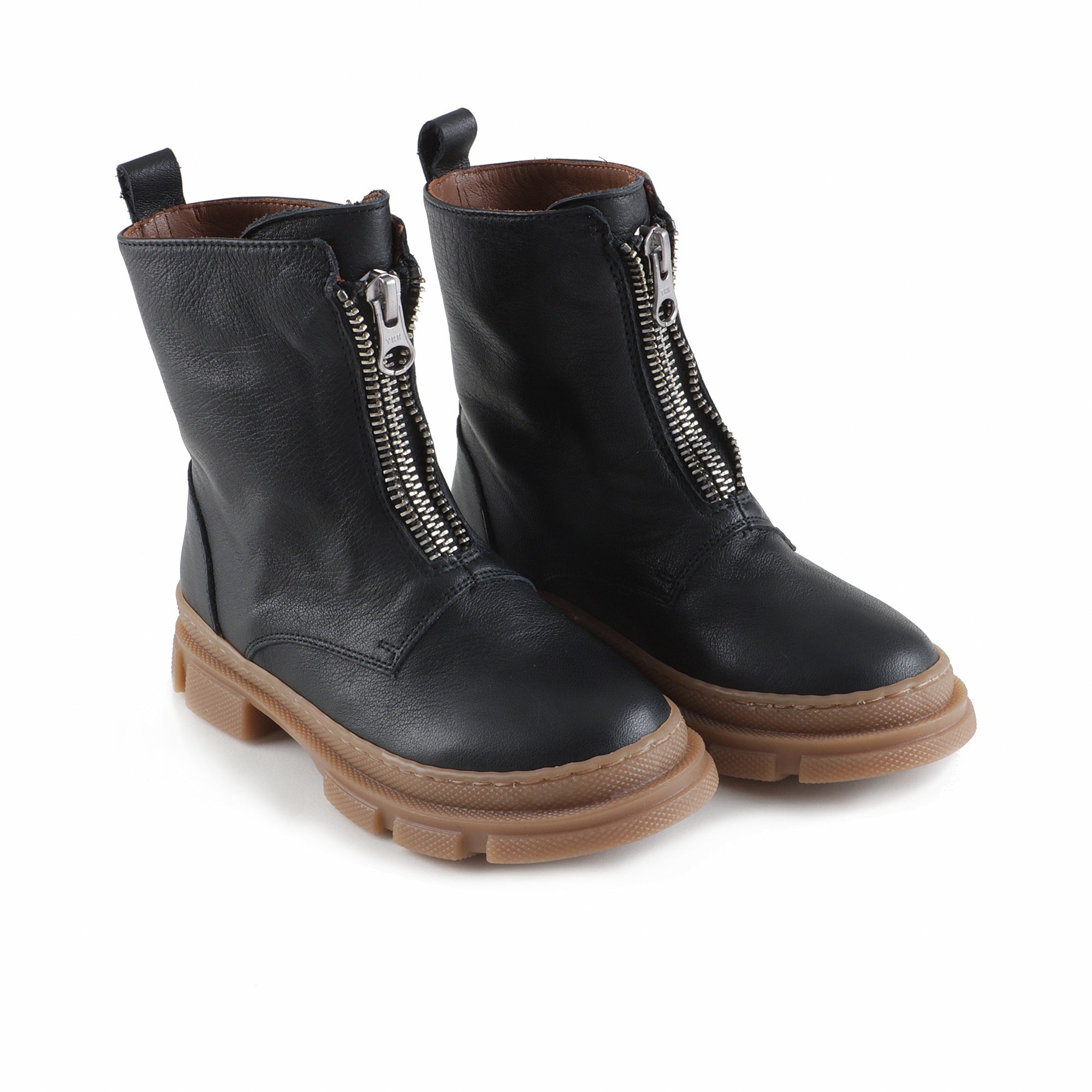 Girls Black Leather Boots