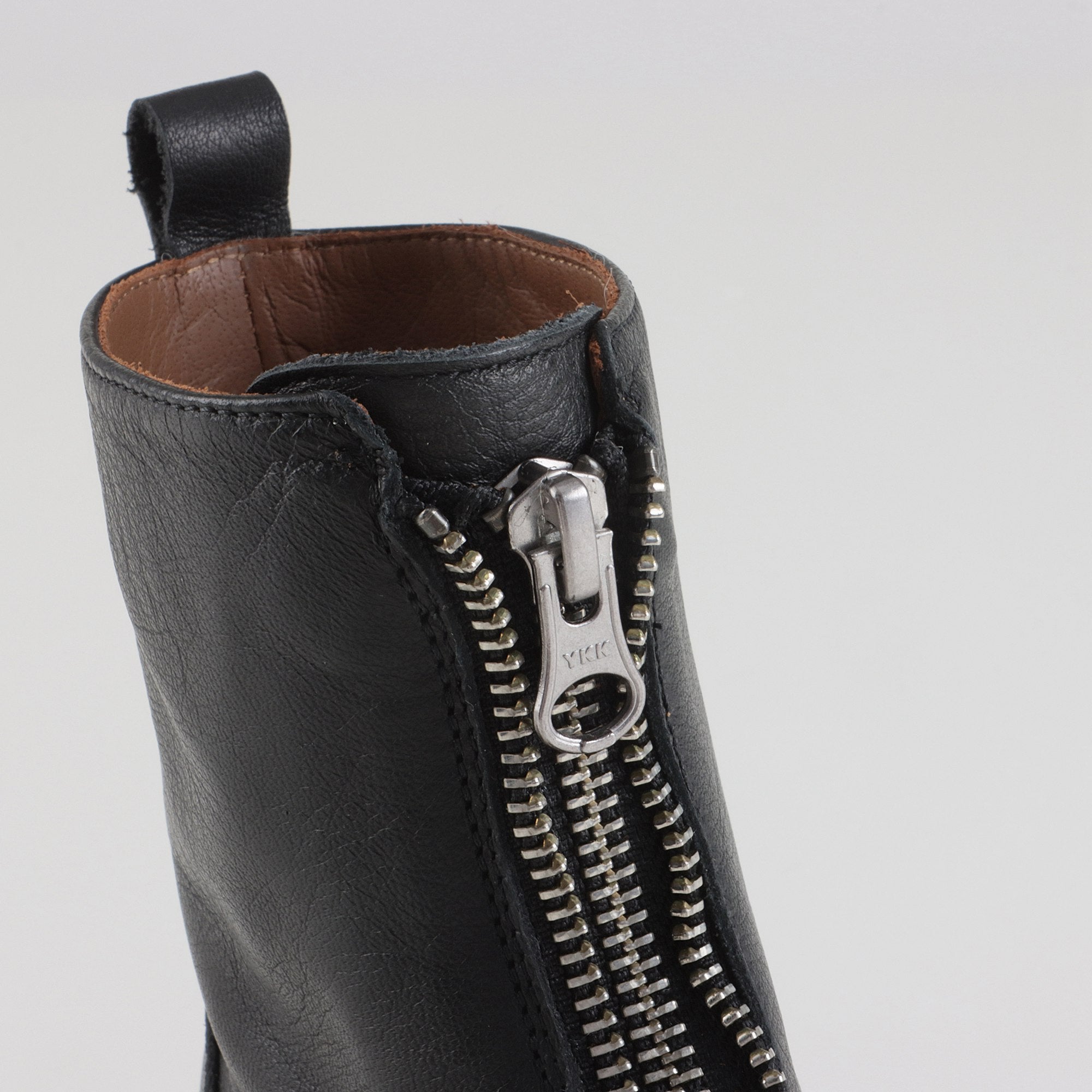 Girls Black Leather Boots