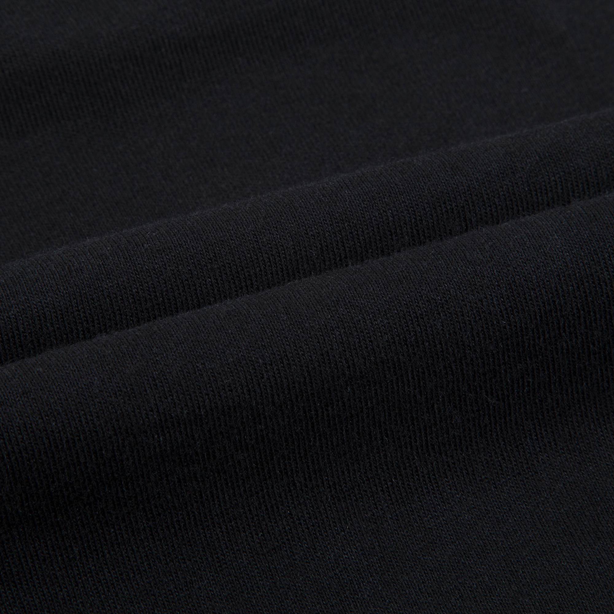 Girls Black Cotton Cropped Jersey T-Shirt