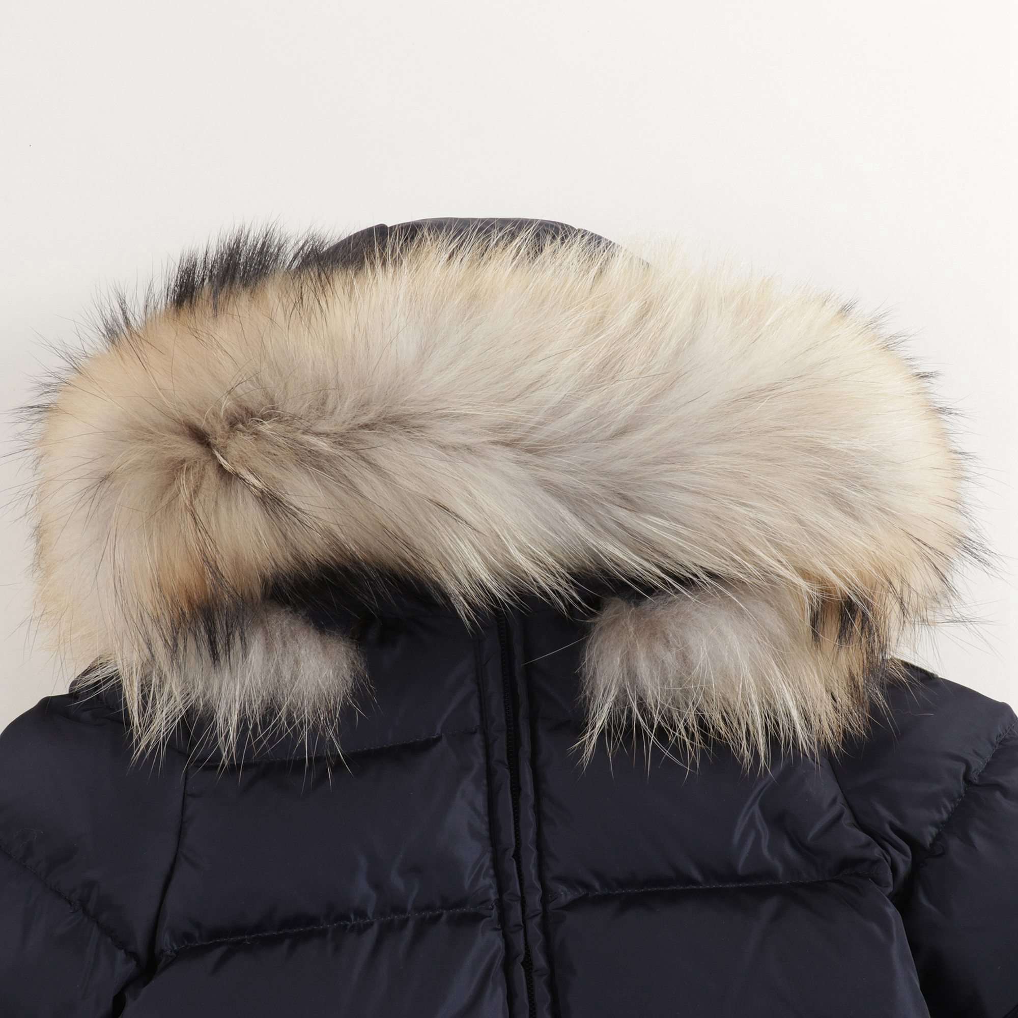 Girls Dark Blue Padded Down Coat
