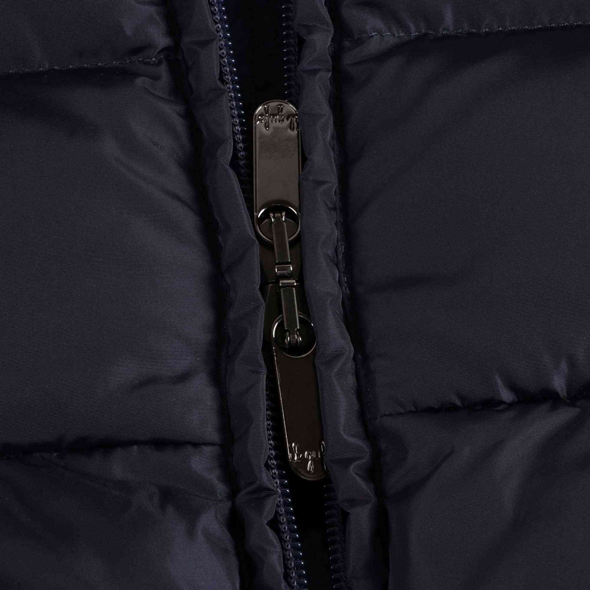 Girls Dark Blue Padded Down Coat