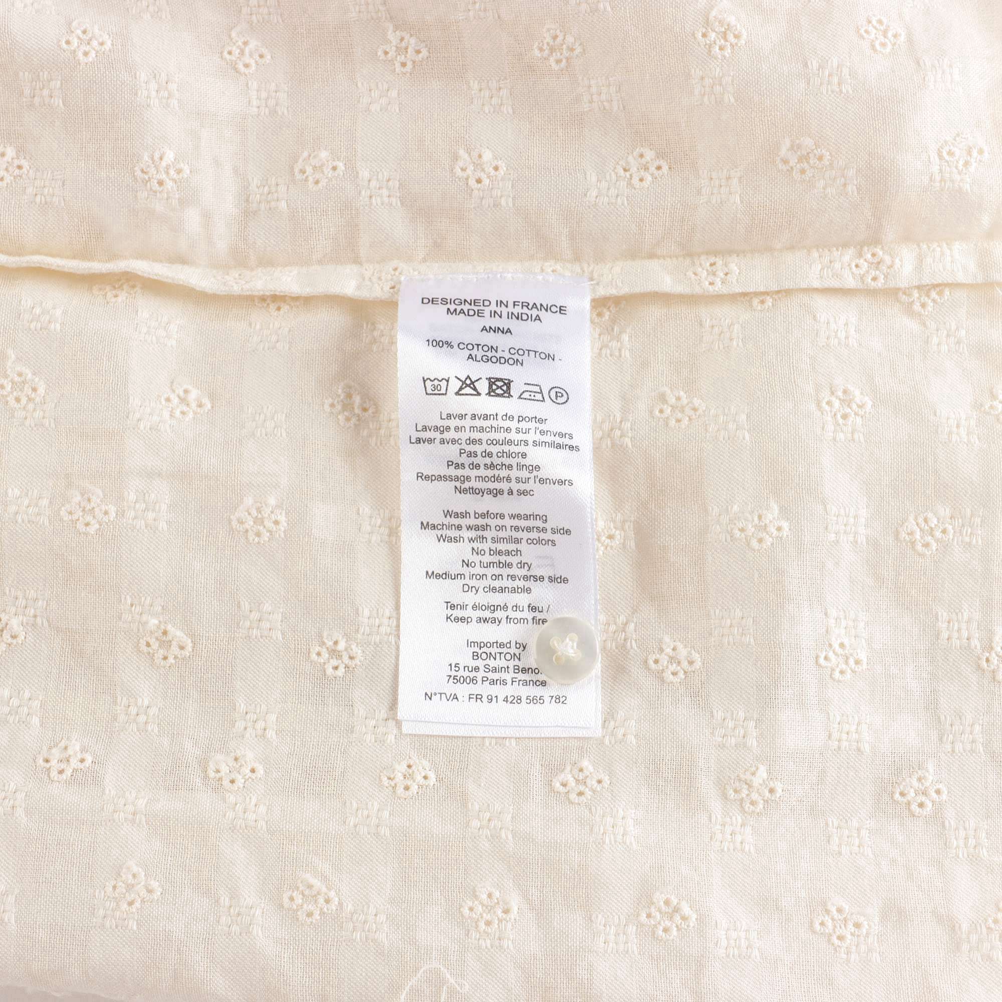 Baby Girls White Cotton Dress