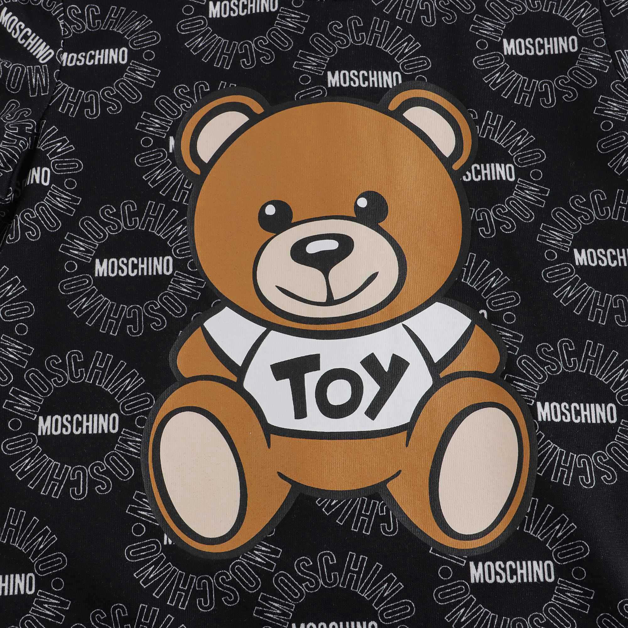 Baby Girls Black Teddy Cotton Dress