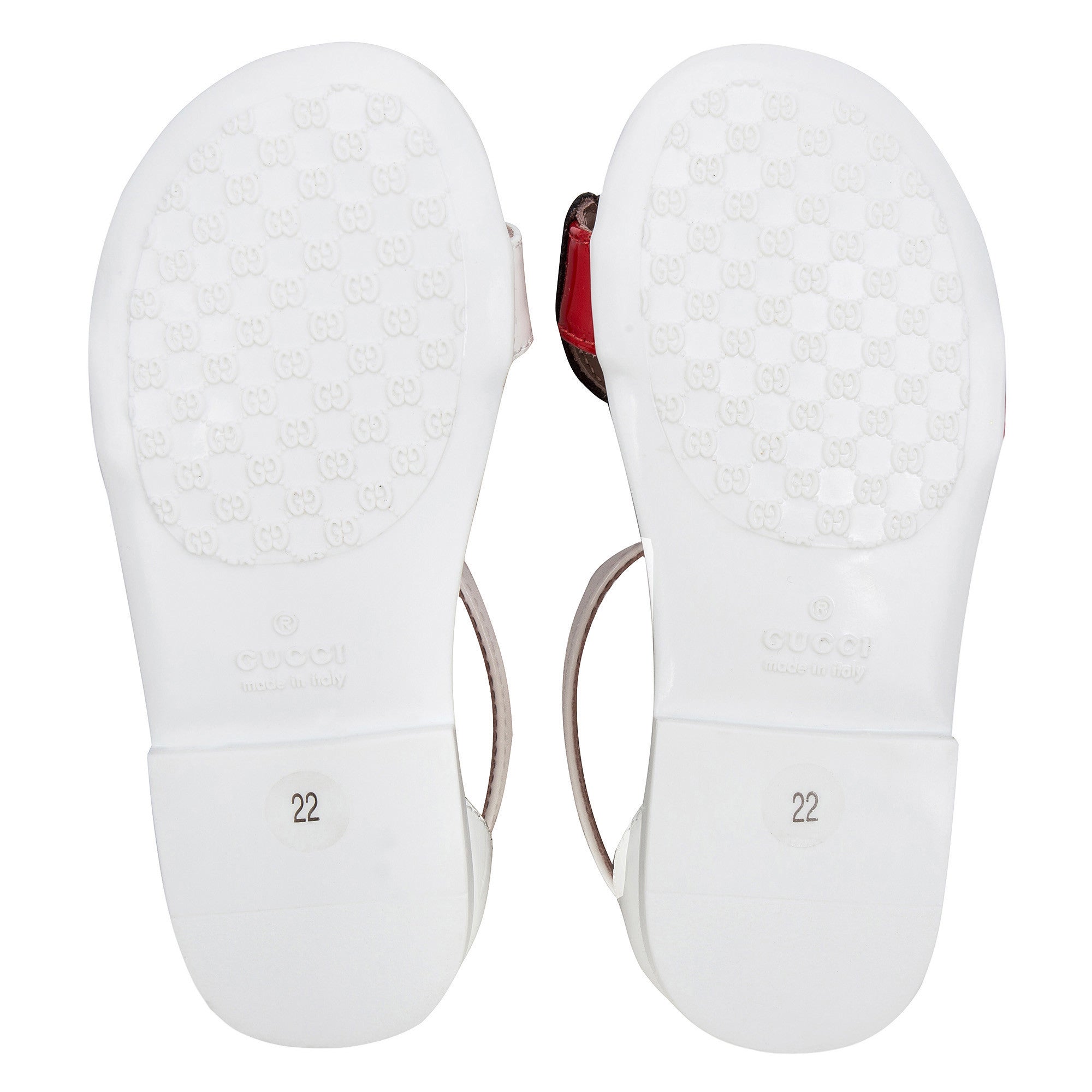 Girls White Patent Leather Sandals