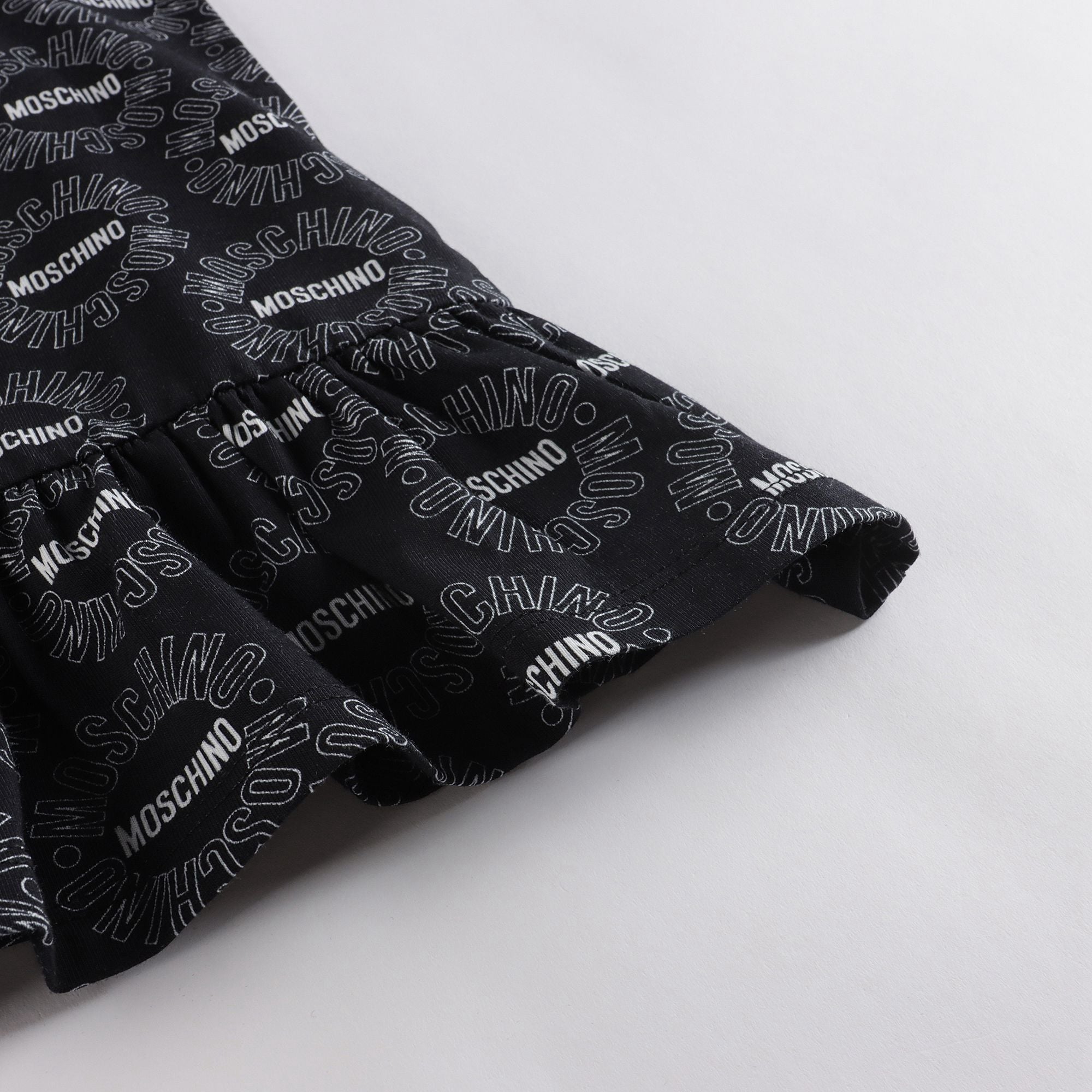 Baby Girls Black Teddy Cotton Dress