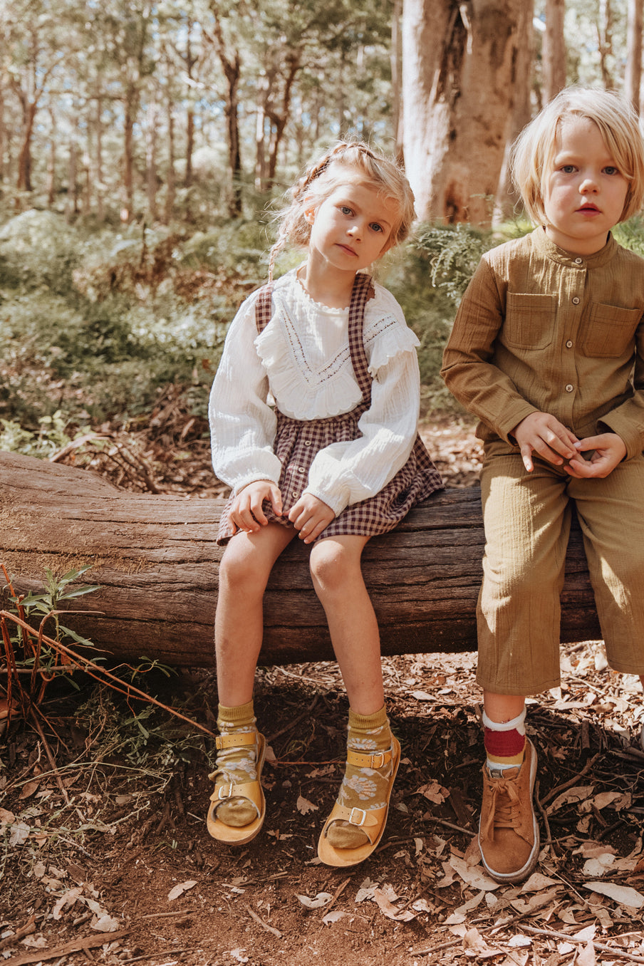 Girls White Organic Cotton Blouse