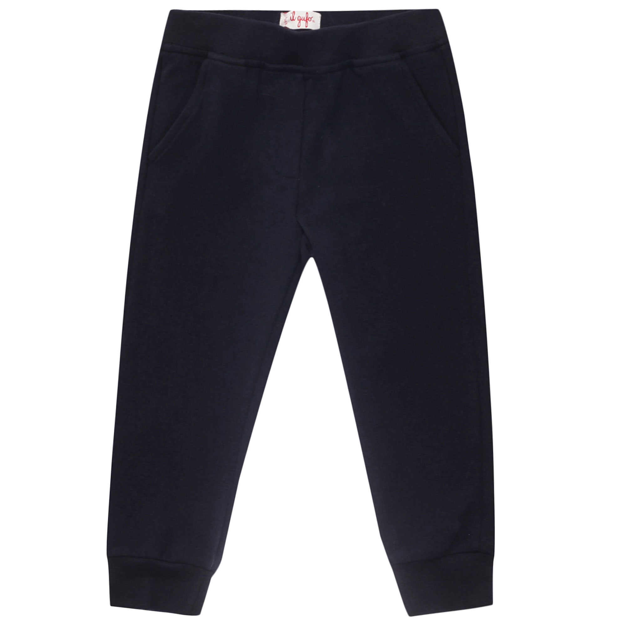 Girls Navy Blue Jersey Cotton Trouser - CÉMAROSE | Children's Fashion Store - 1