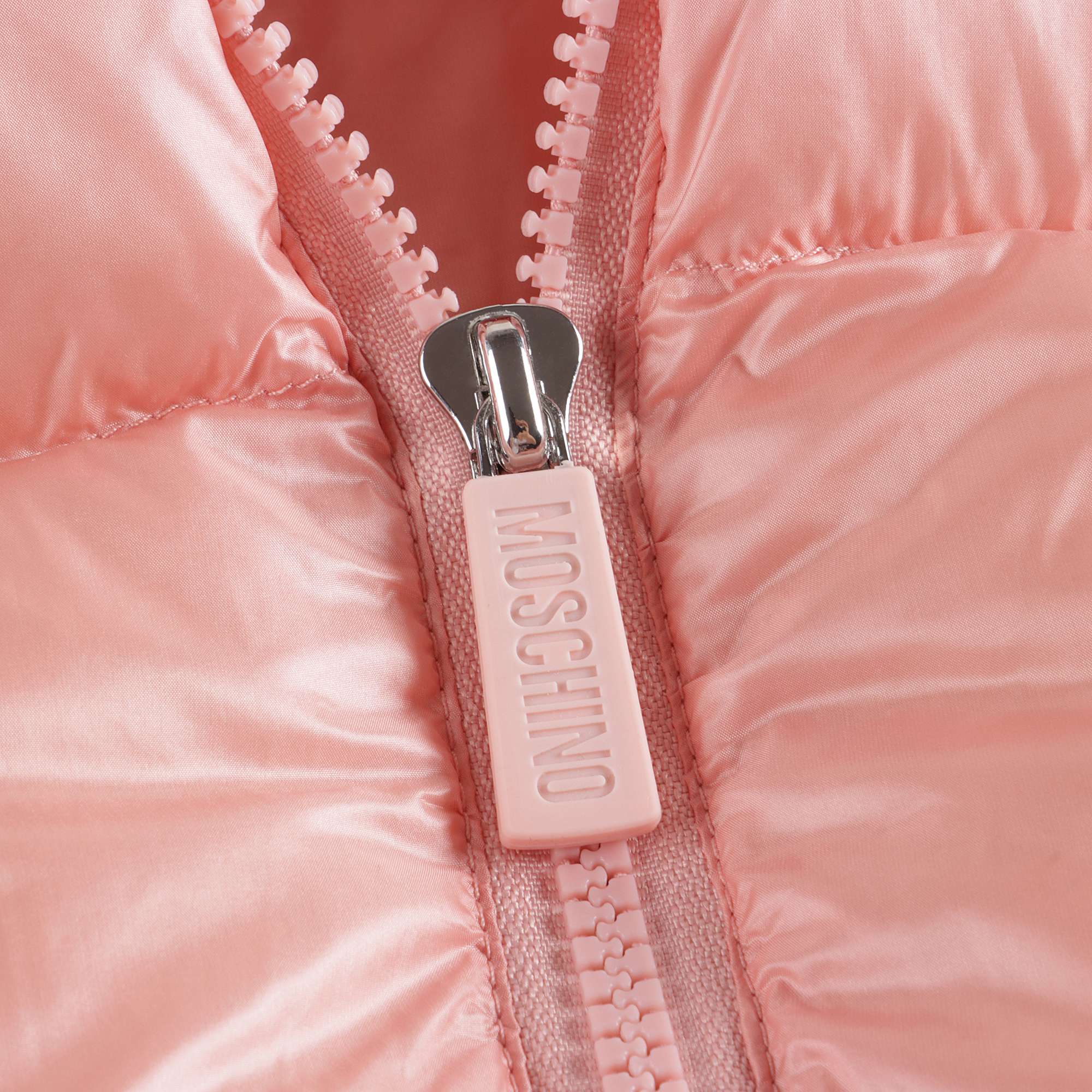 Girls Pink Logo Padded Down Jacket
