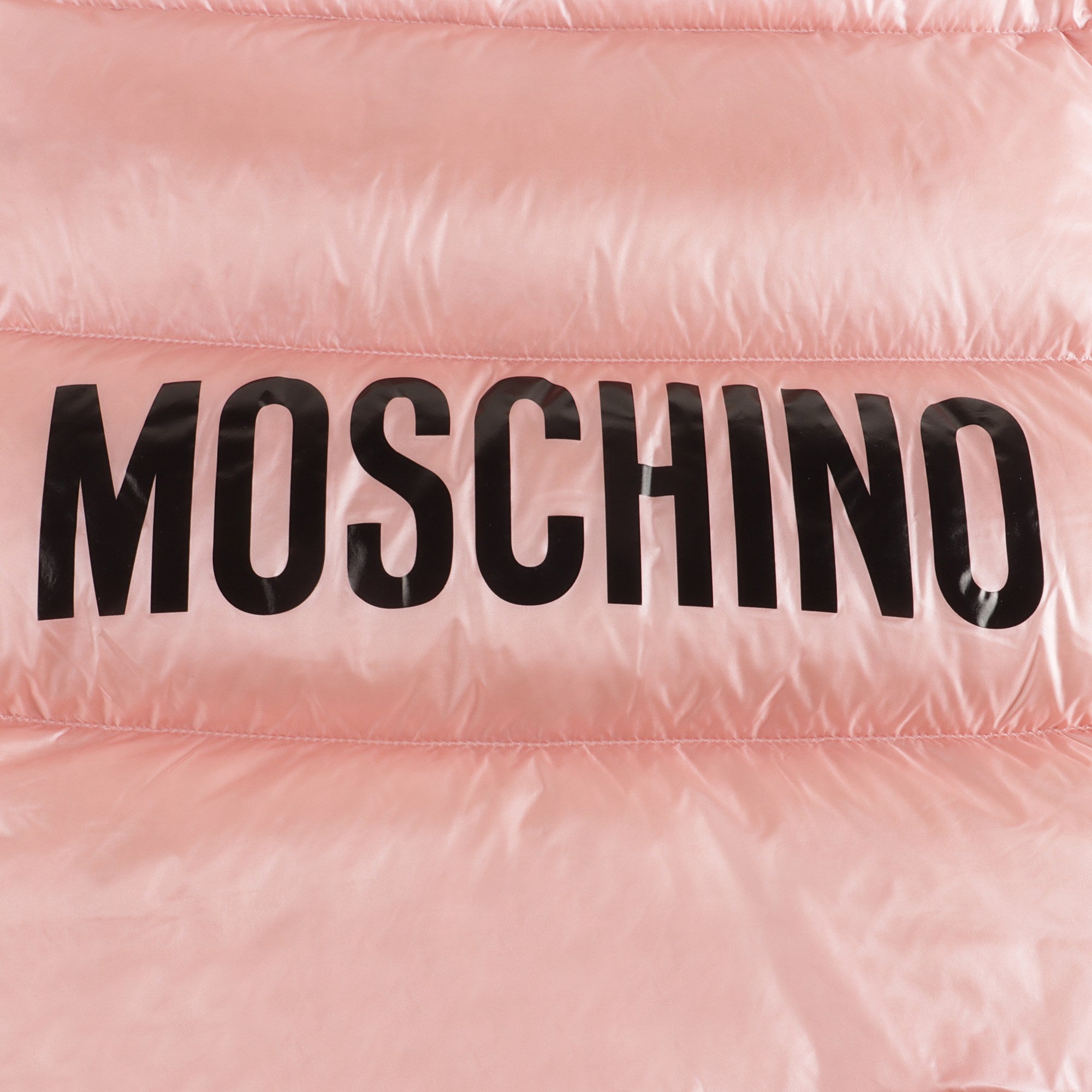 Girls Pink Logo Padded Down Jacket