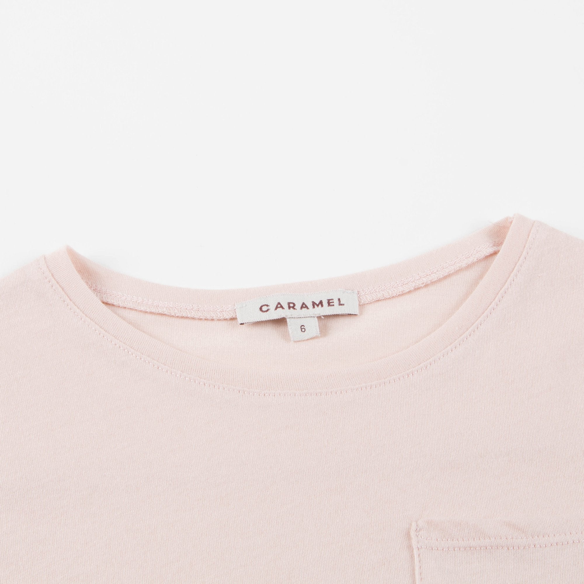 Girls Blush Pink Cotton Jersey T-shirt