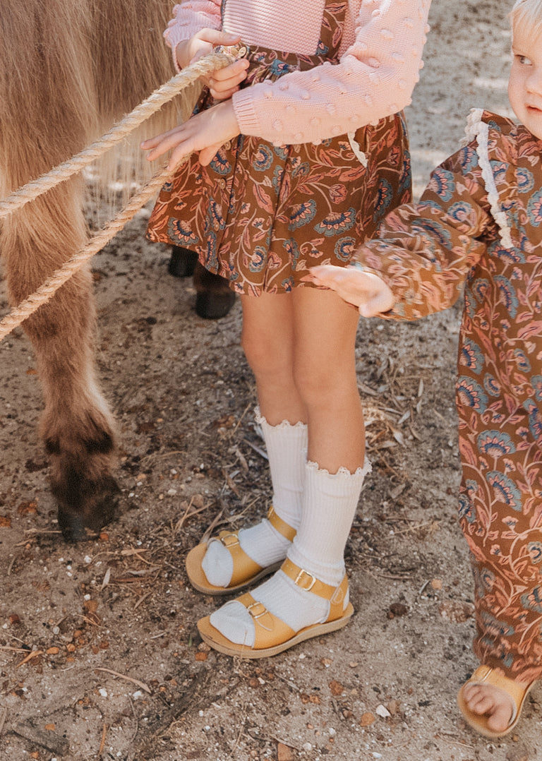 Girls Cream Socks