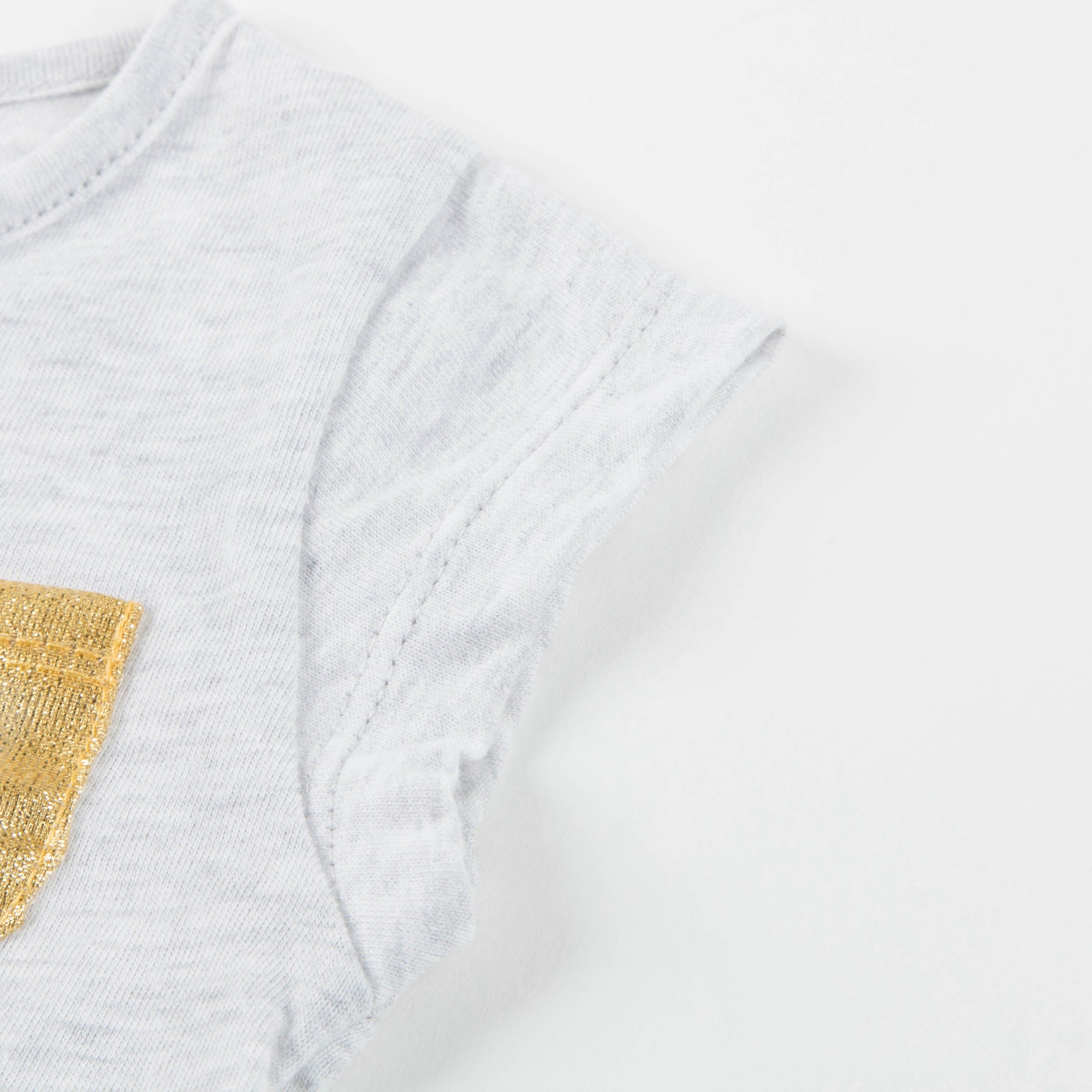 Baby Marled Grey "Jersey" Cotton T-shirt
