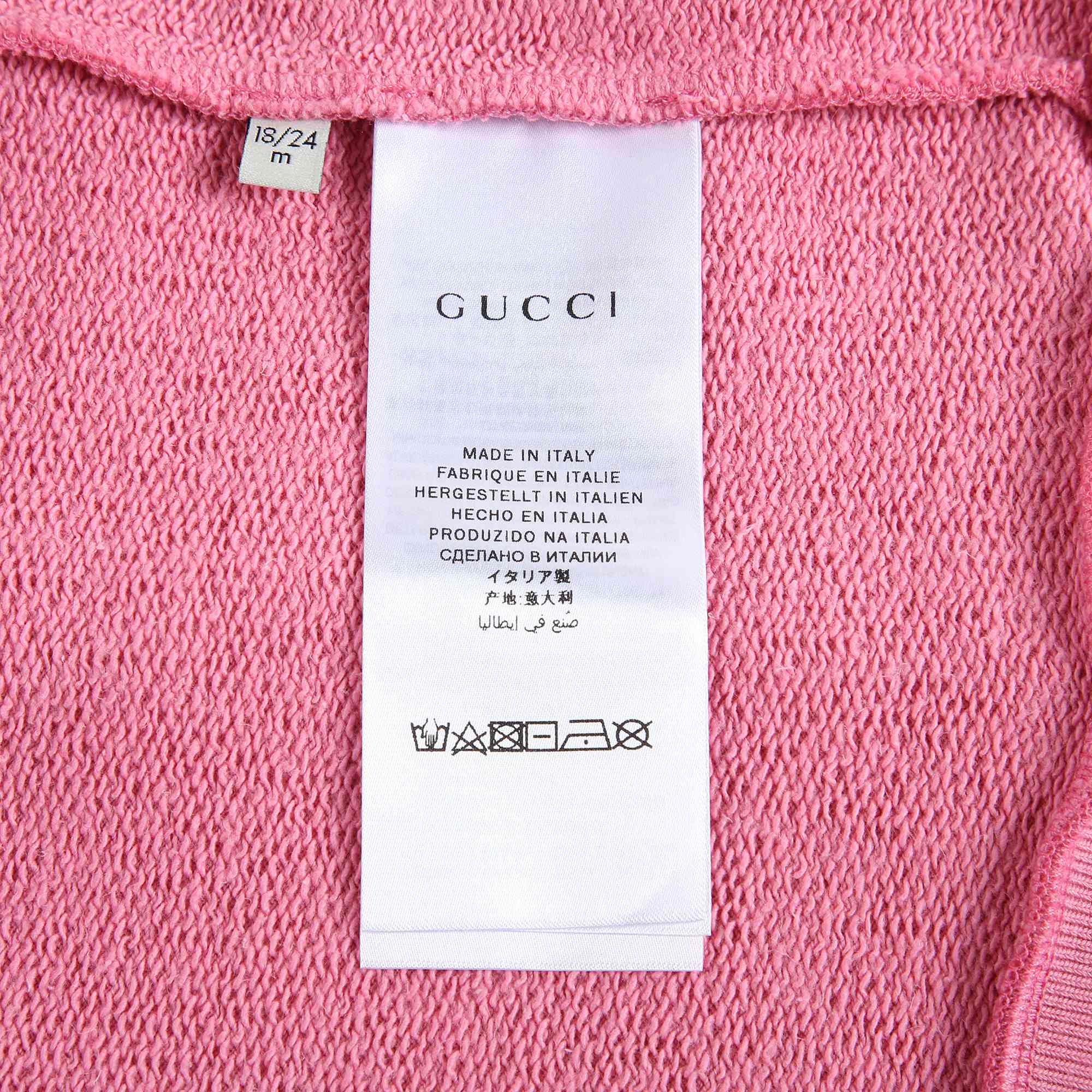 Baby Girls Pink Lady Cotton Sweatshirt