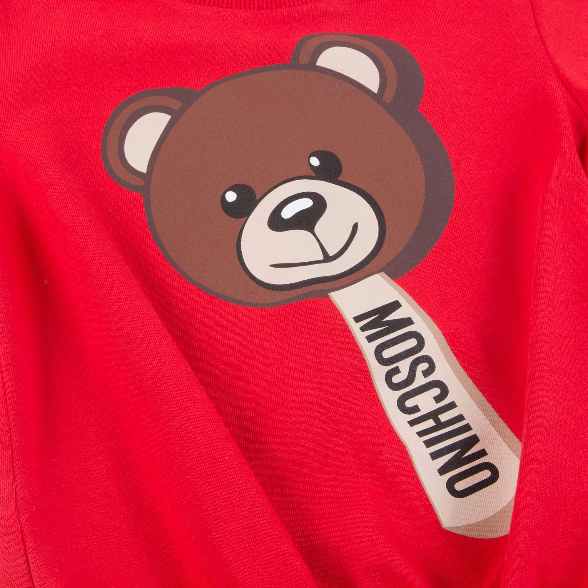 Girls Poppy Red Cotton T-shirt