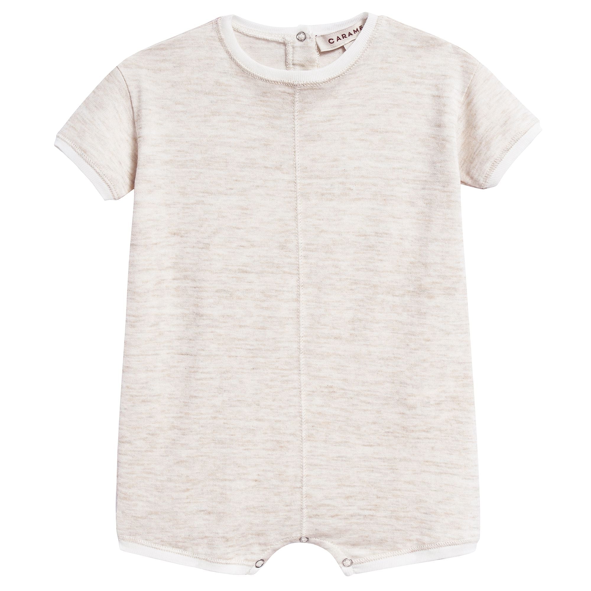 Baby Oatmeal Jersey Romper Set