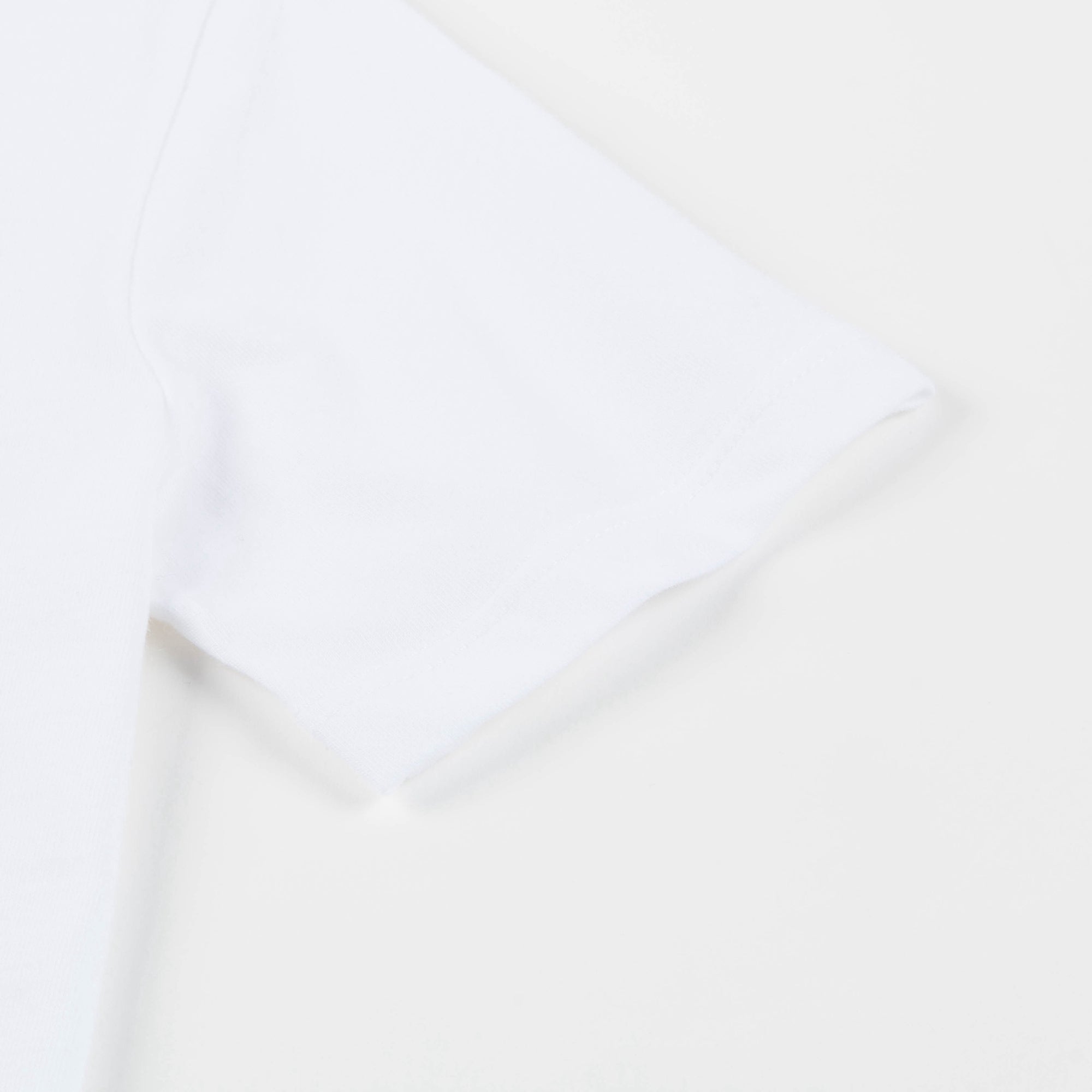 Girls White & Flame Red Cotton T-shirt