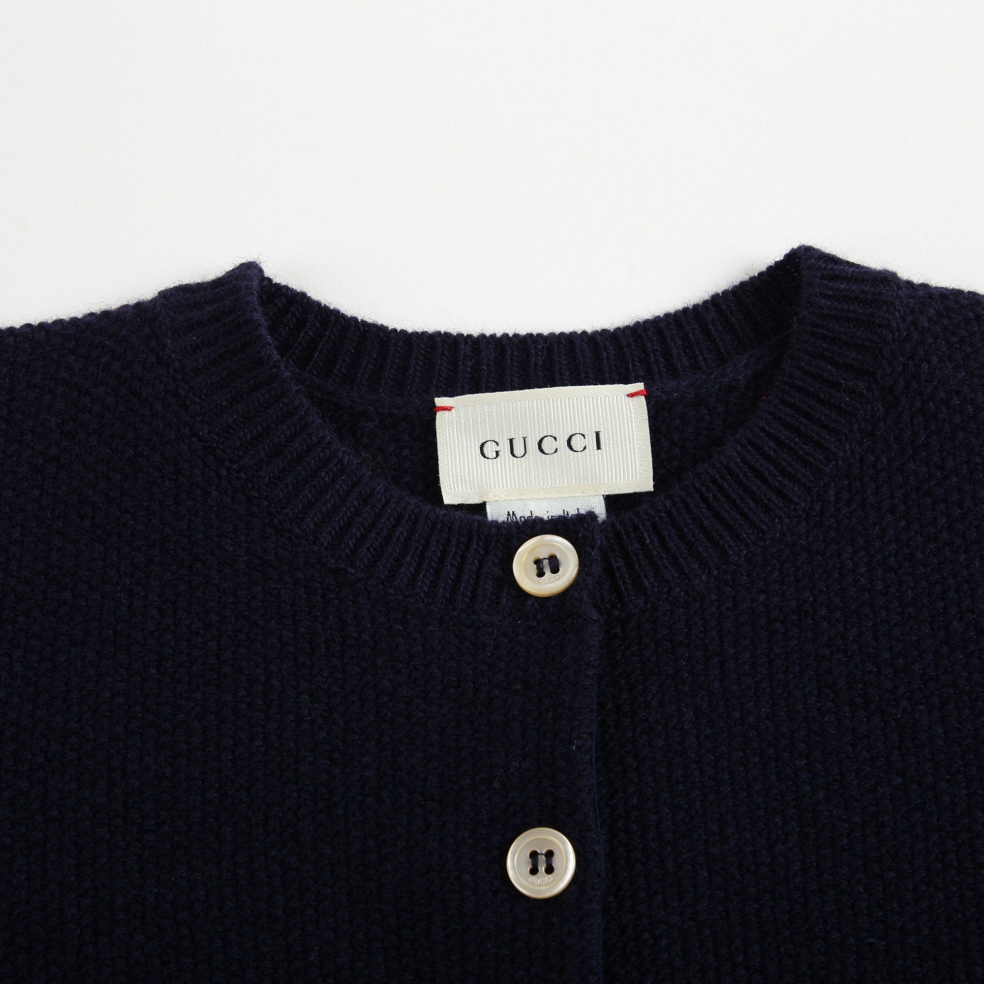 Baby Navy Wool Cardigan