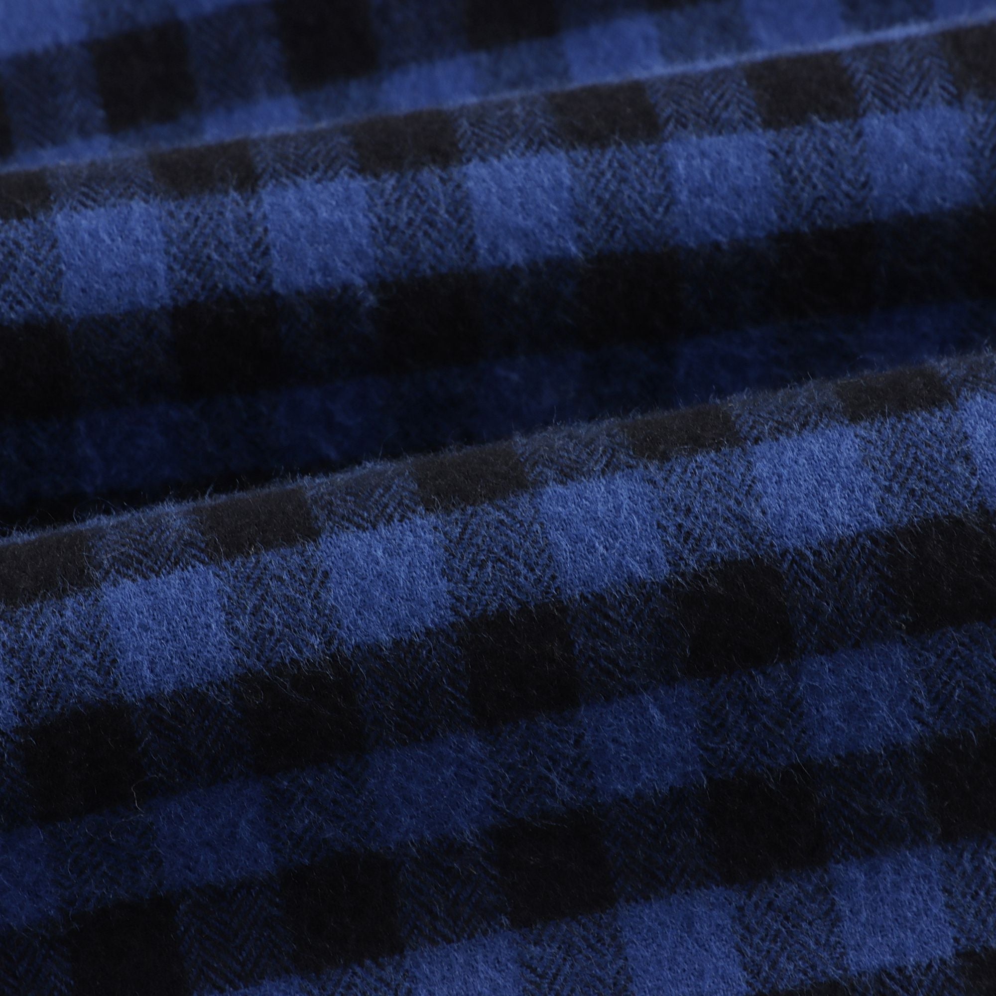 Girls Blue Check Cotton Top