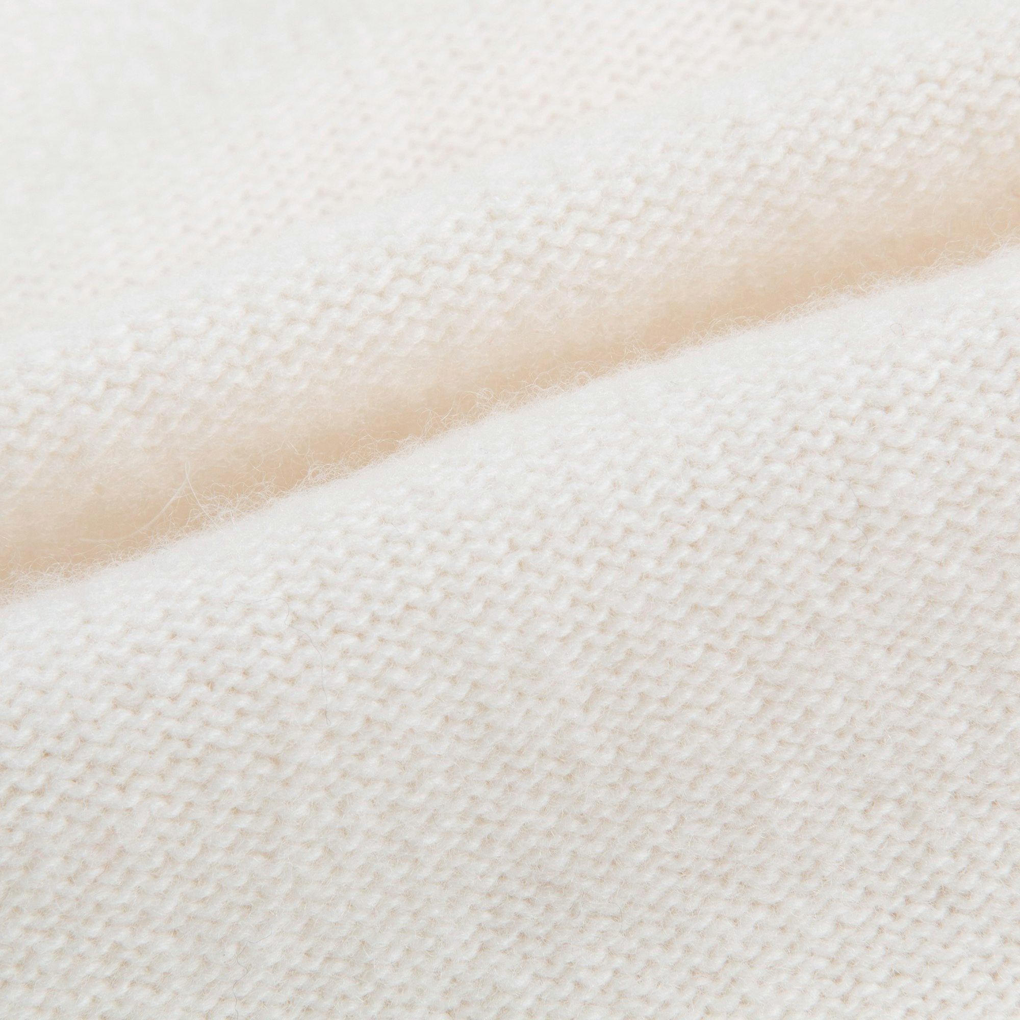 Girls Milk With Gold Pom-Pom Wool  Cardigan
