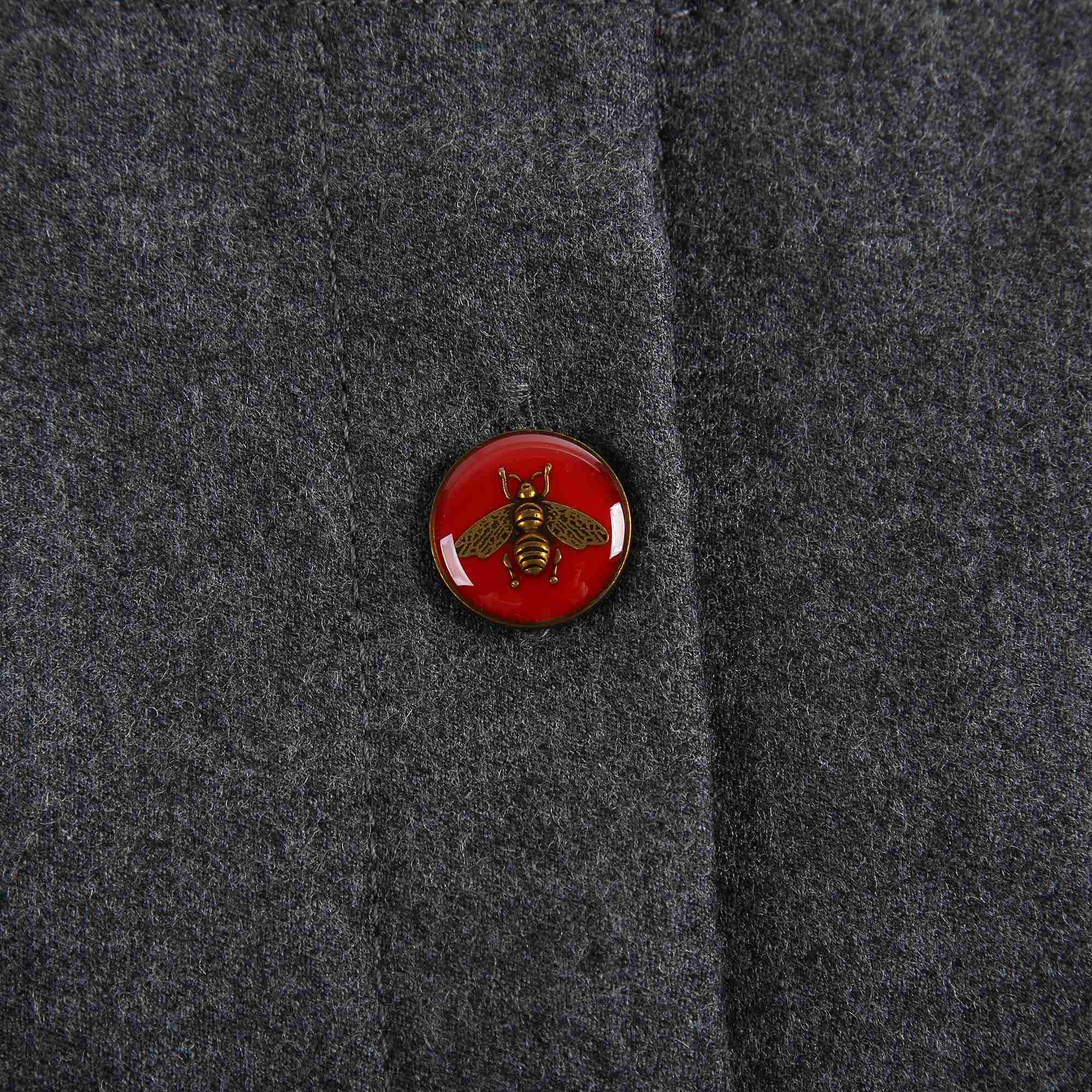 Girls Medium Grey Wool Skirt