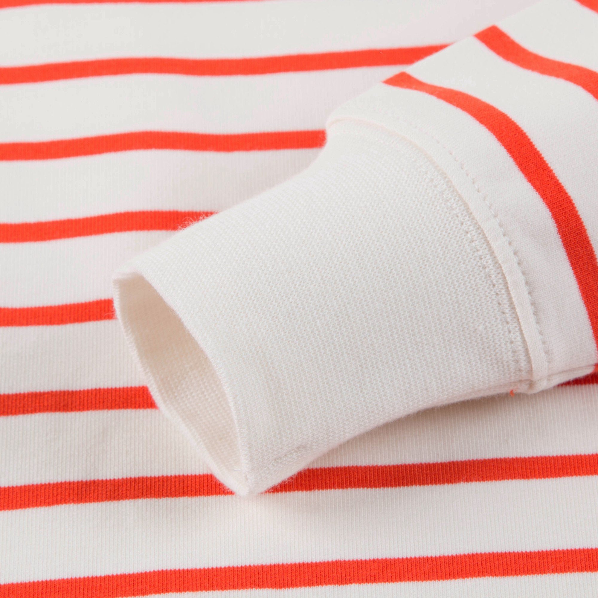 Girls Off White & Carmine Small Stripes Sweatshirt