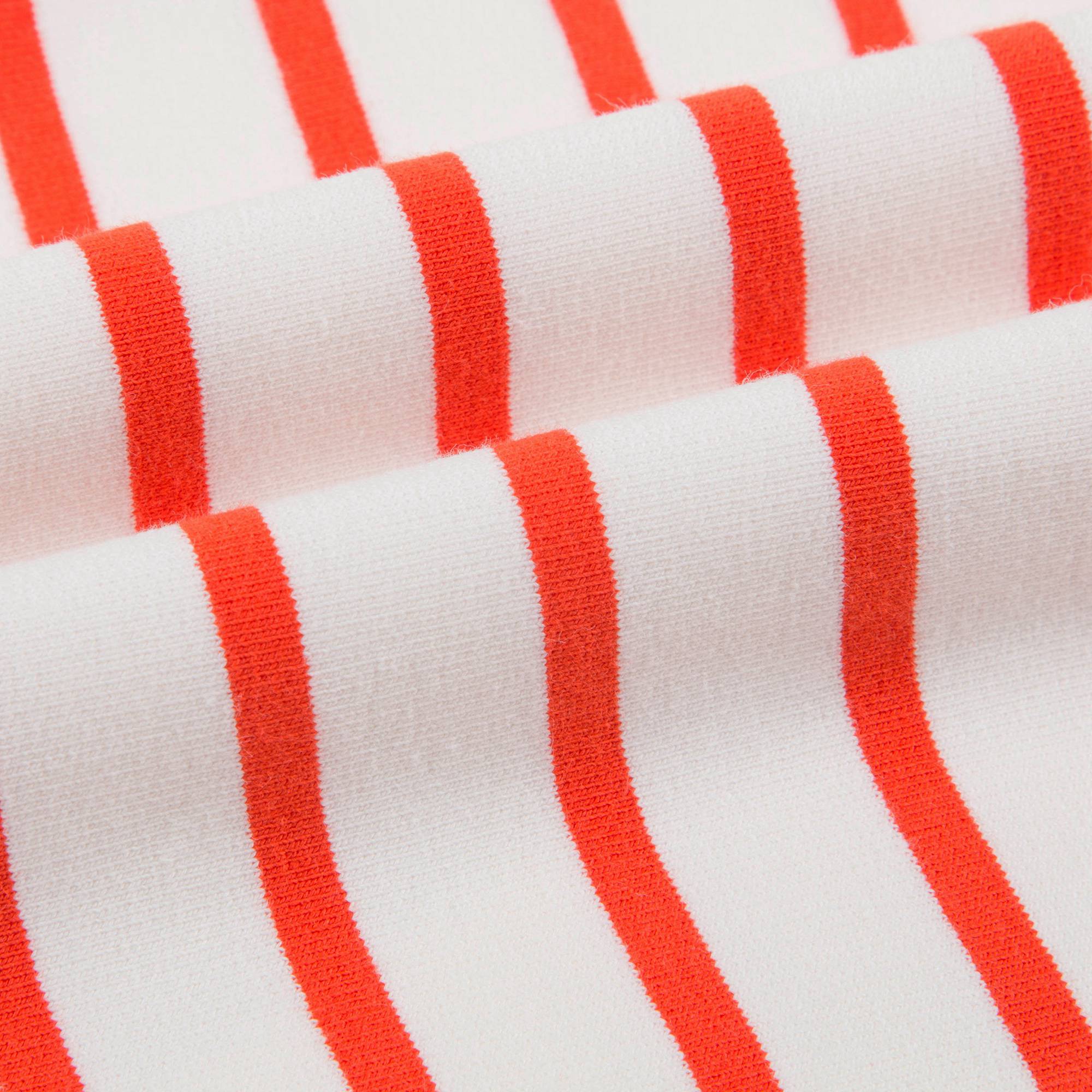 Girls Off White & Carmine Small Stripes Sweatshirt