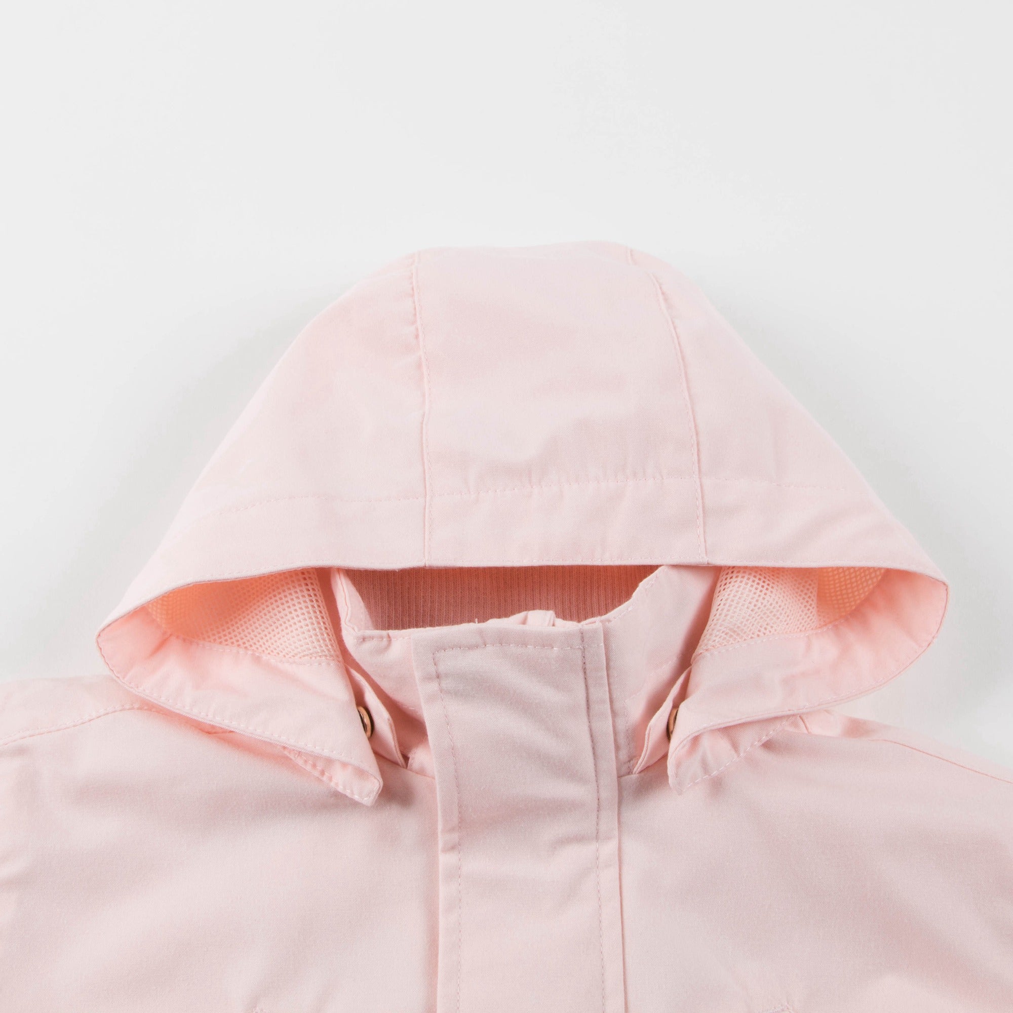 Girls Light Pink Blue Solid Jacket