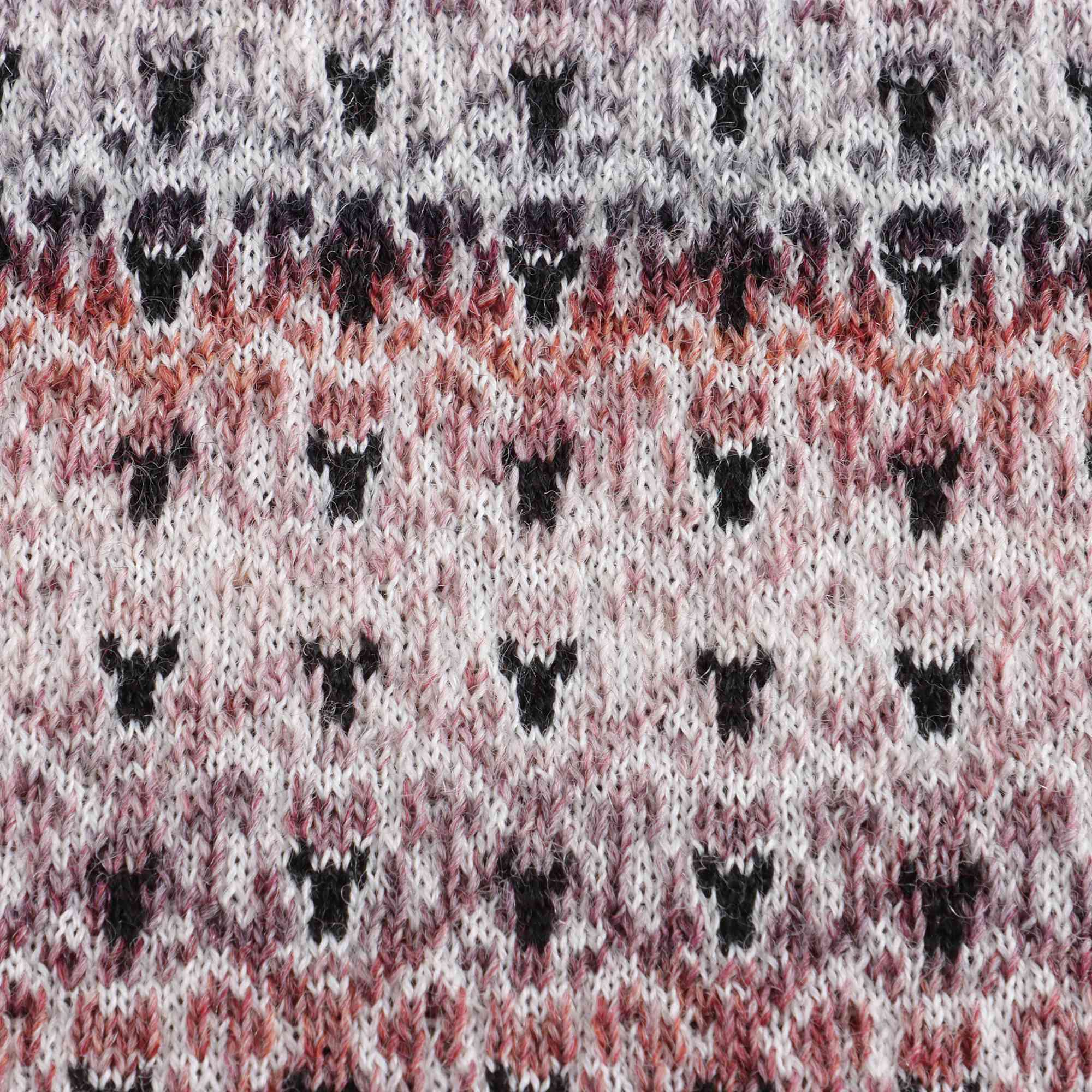 Girls Pink Pattern Wool Vest