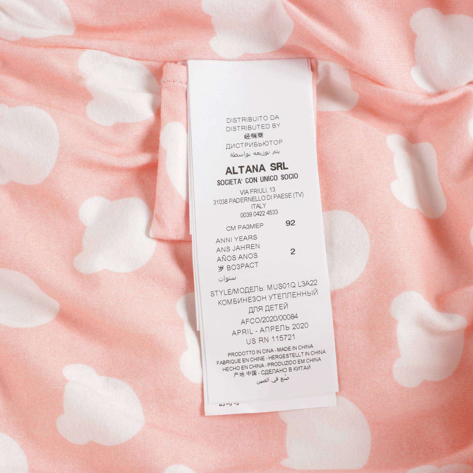Baby Girls Pink Padded Overall