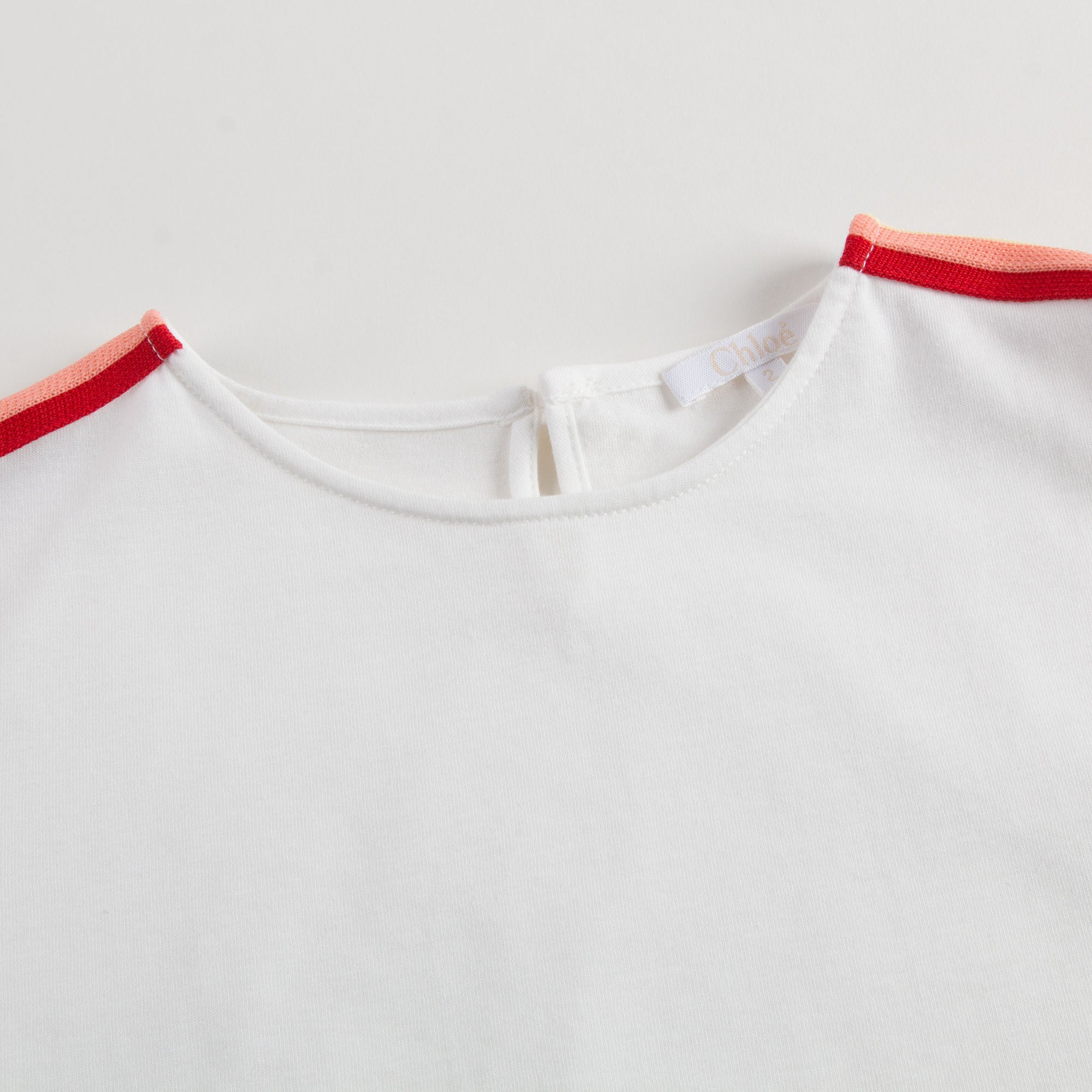 Girls Ivory Modal & Cotton T-shirt
