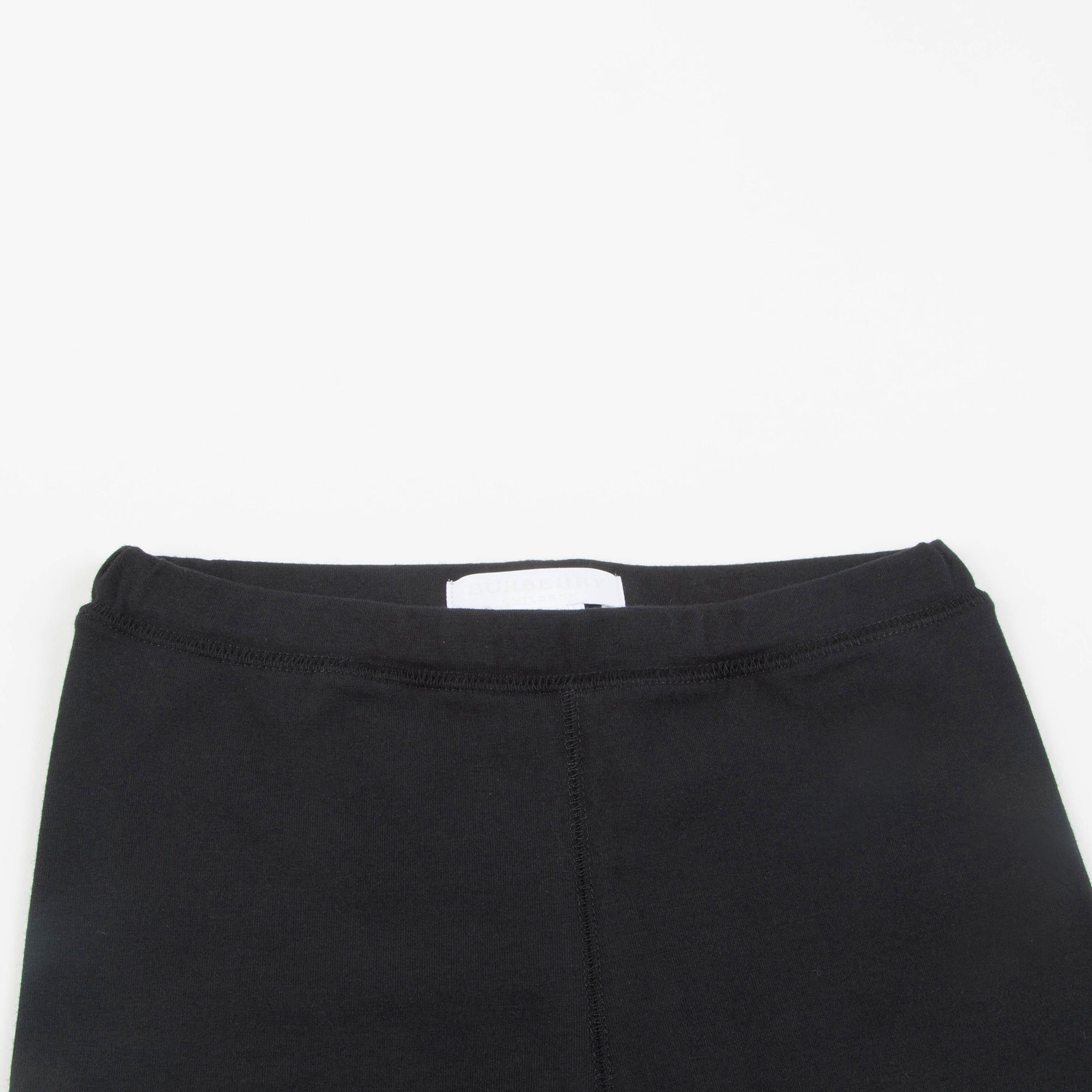 Girls Black Cotton Leggings