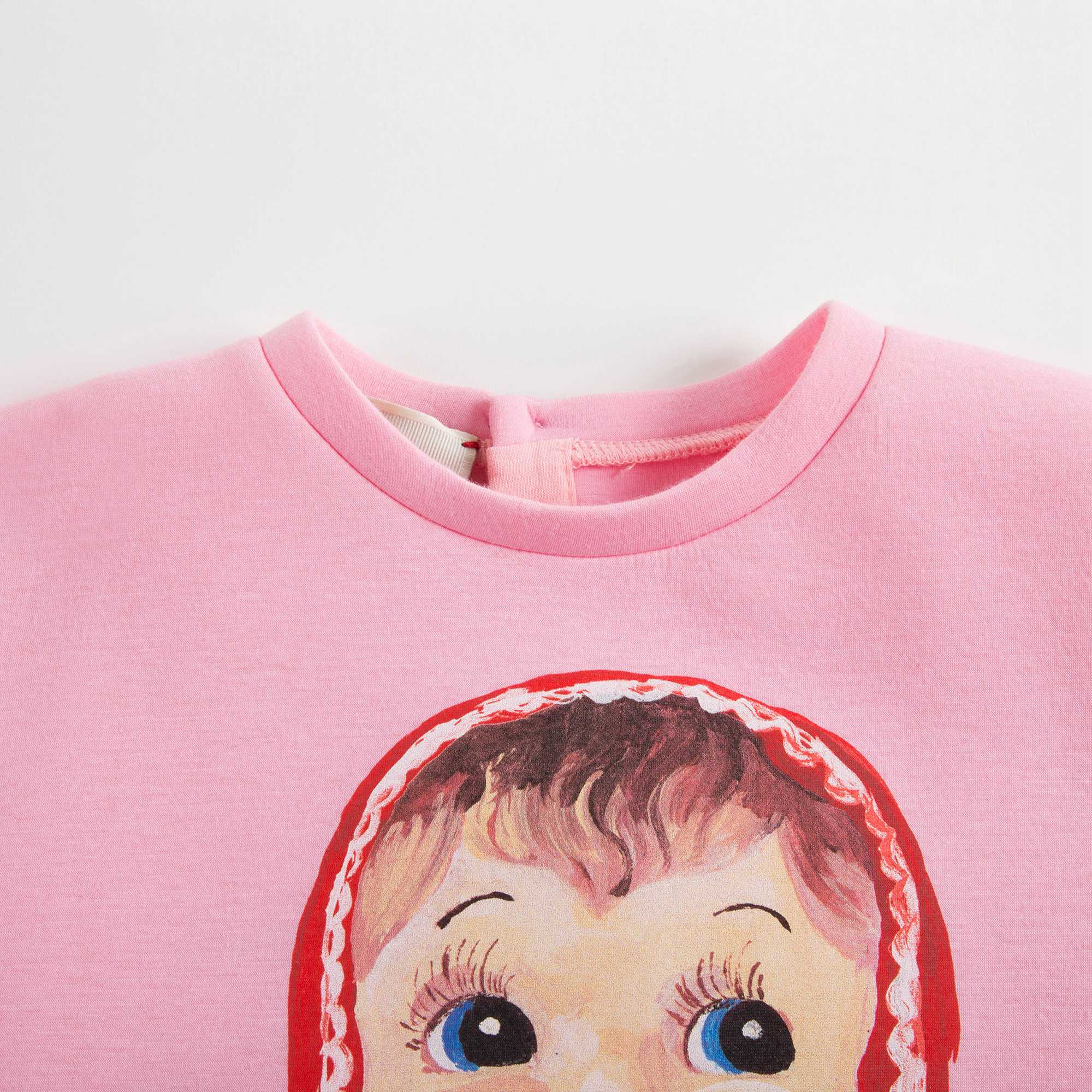 Baby Girls Pink Cotton Sweatshirt