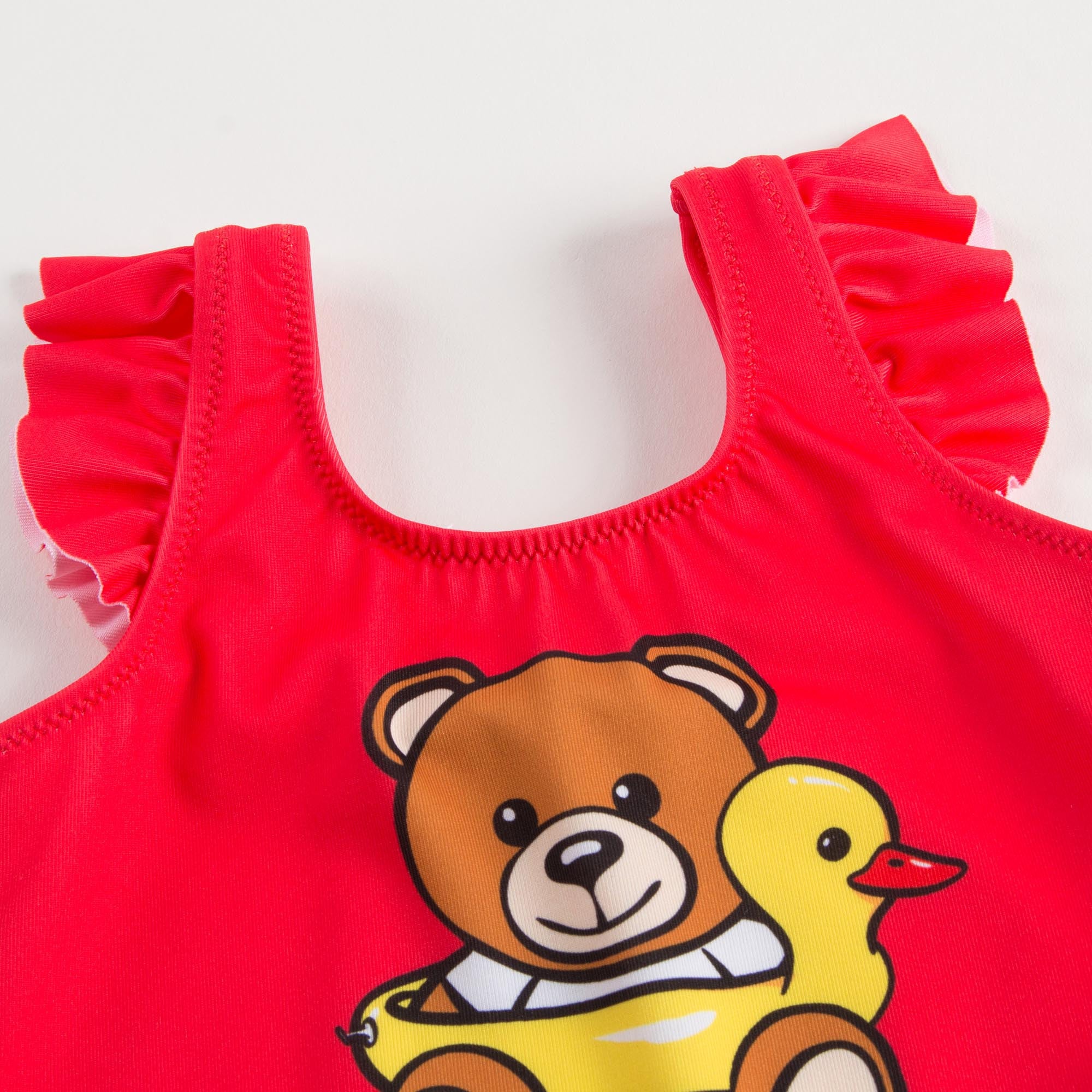 Baby Girls Red Teddy Swimsuit