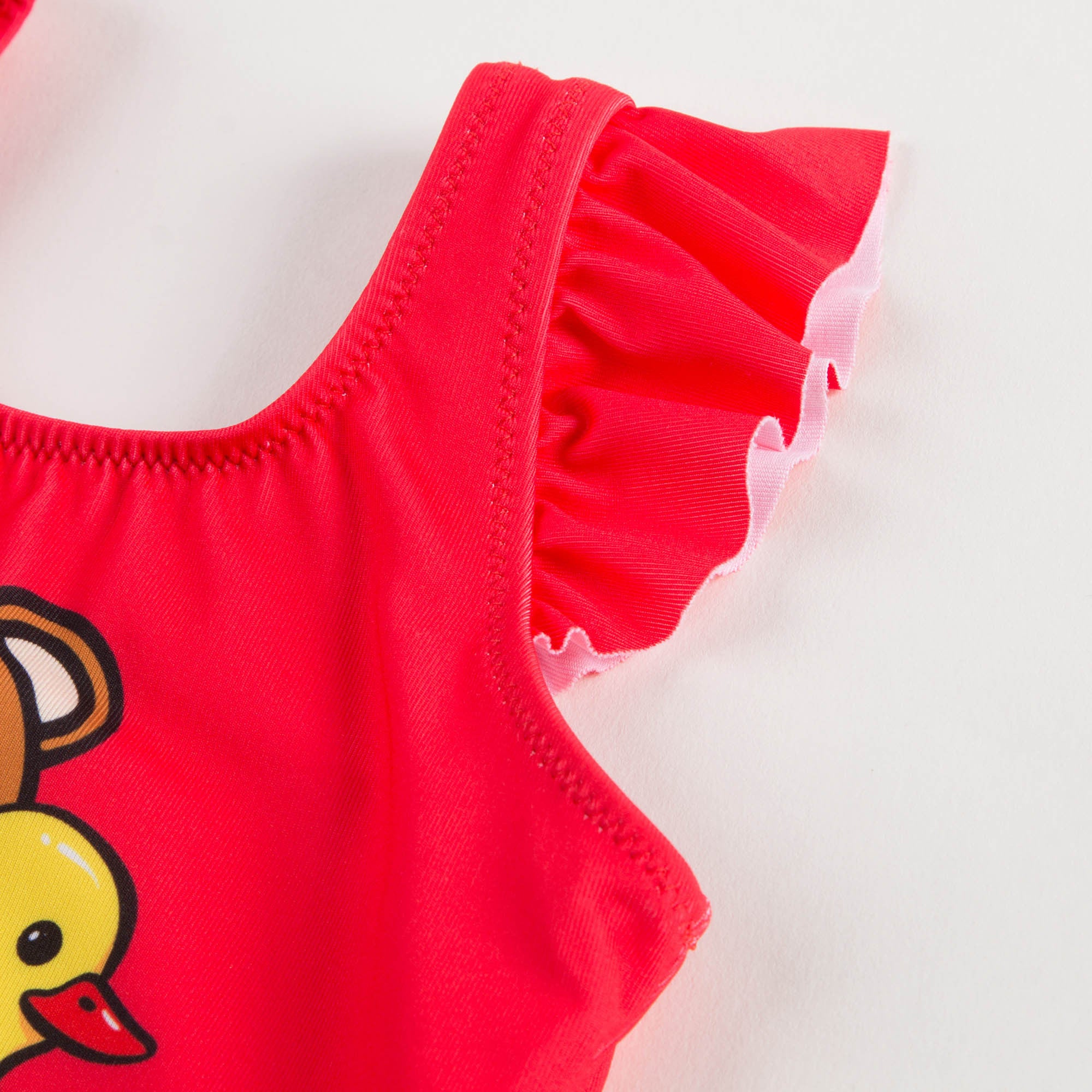 Baby Girls Red Teddy Swimsuit